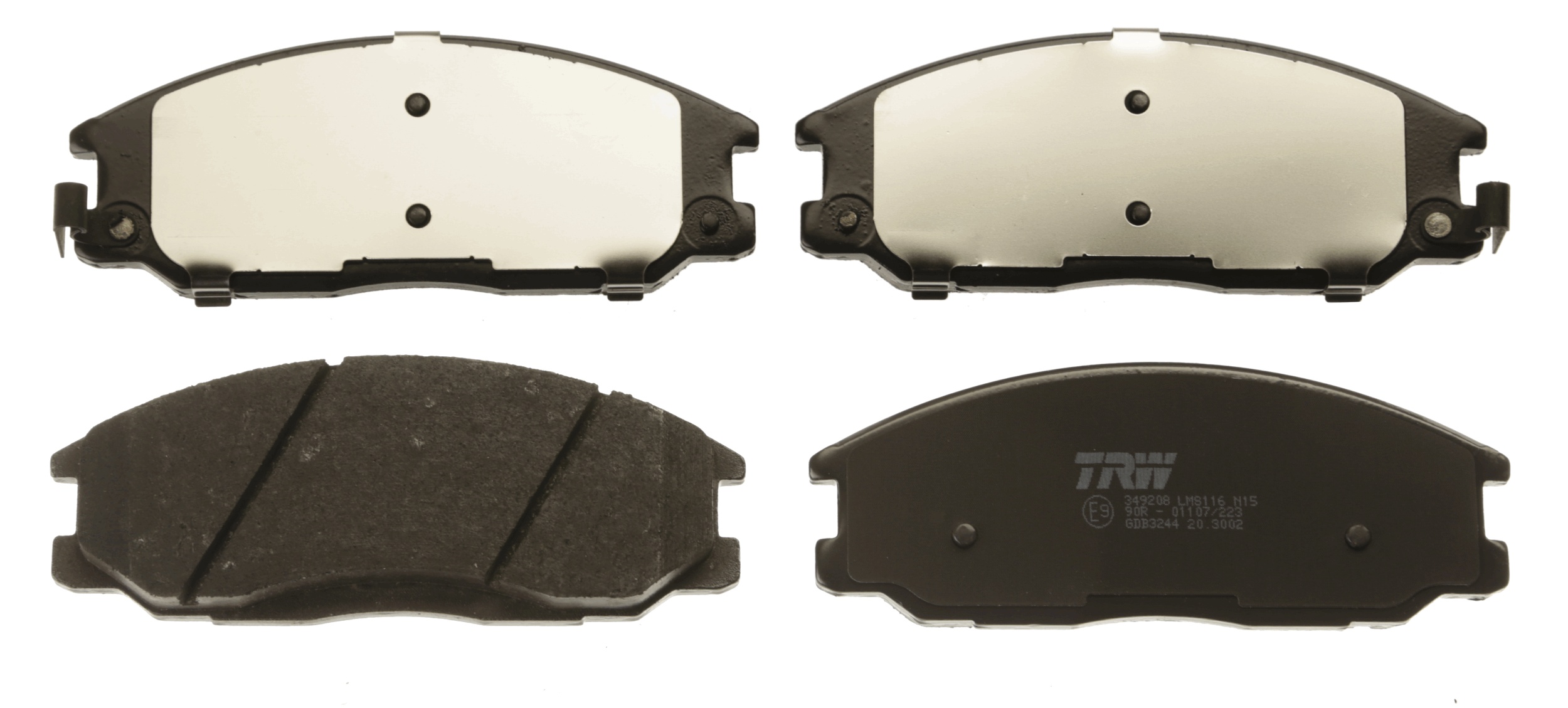 Brake Pad Set, disc brake - GDB3244 TRW