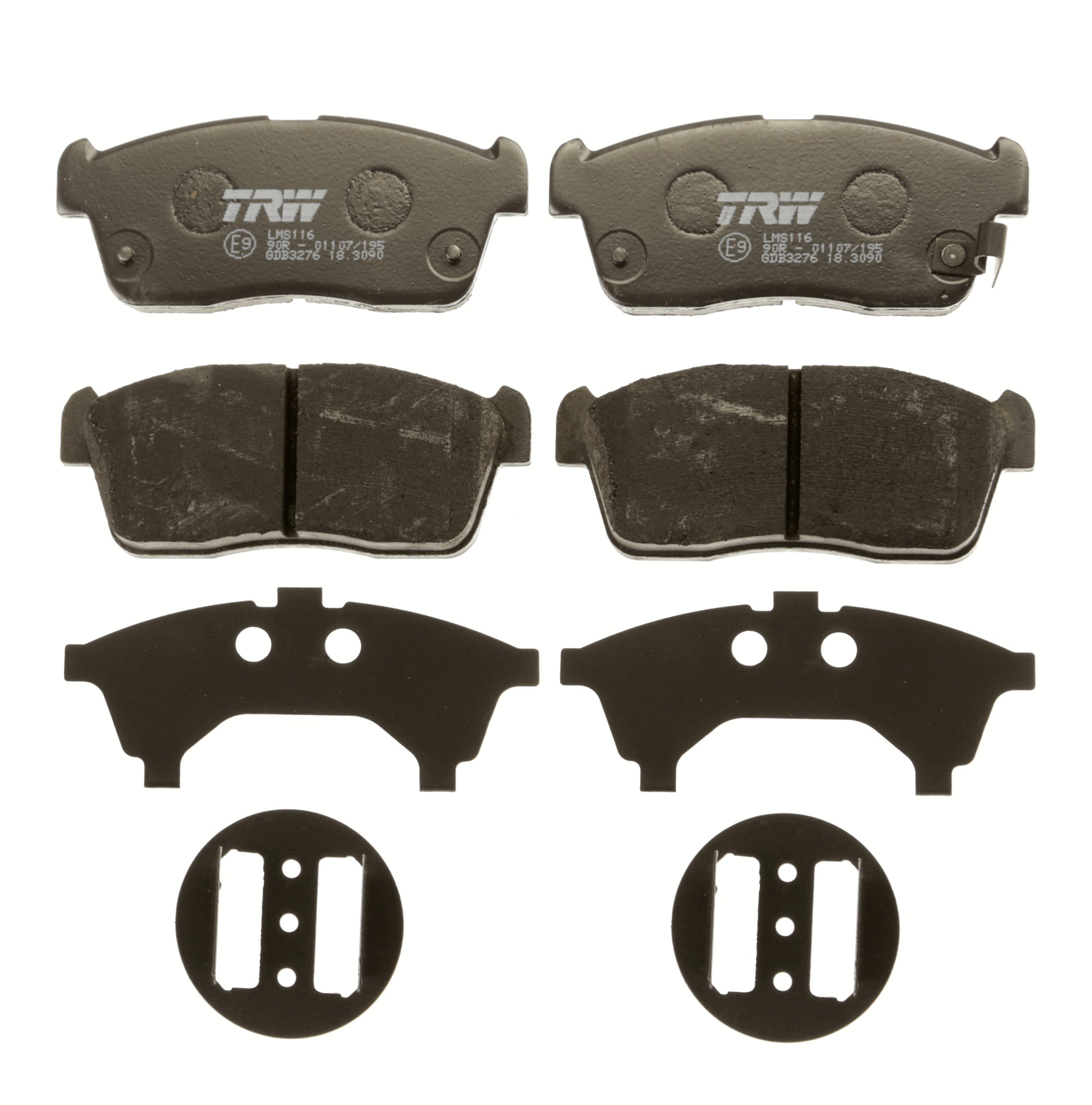 Kit pastiglie freno, Freno a disco - GDB3276 TRW