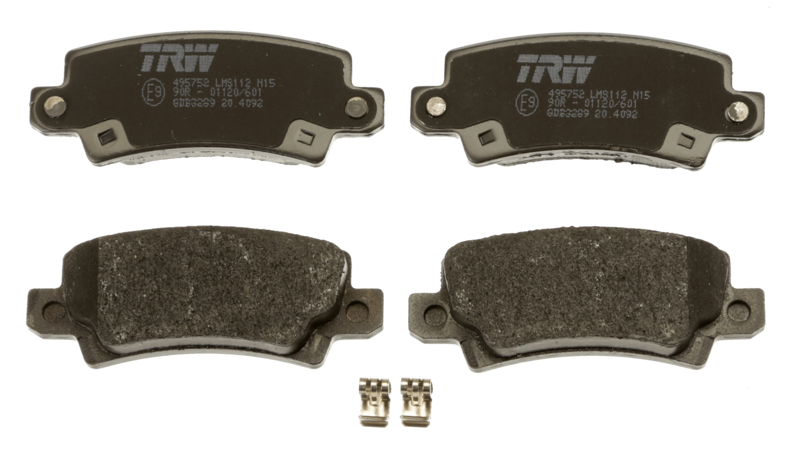 Brake Pad Set, disc brake - GDB3289 TRW