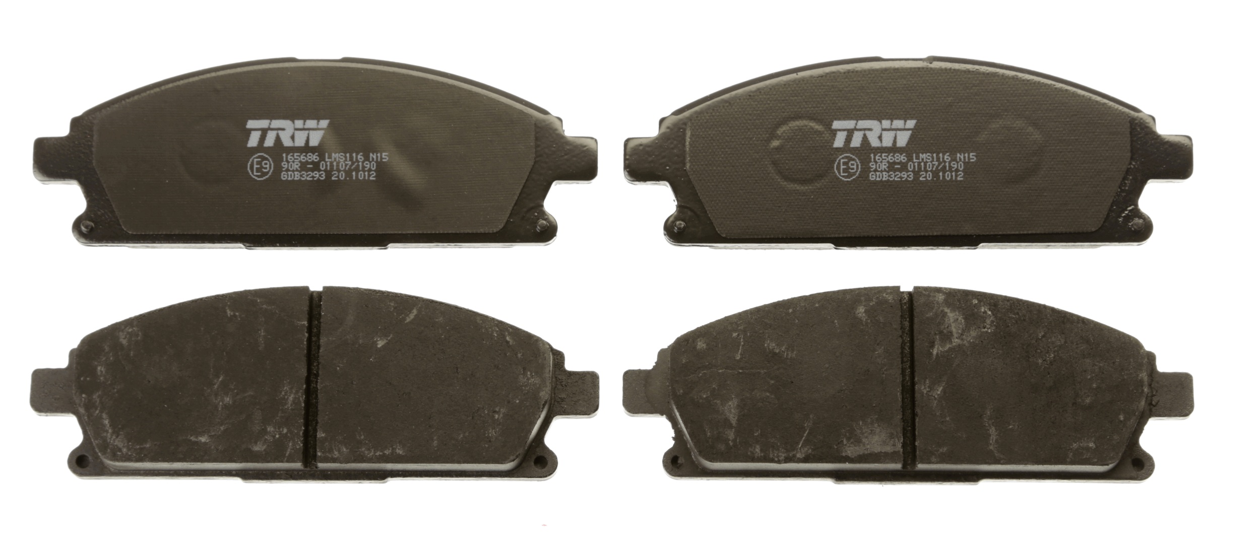 Brake Pad Set, disc brake - GDB3293 TRW