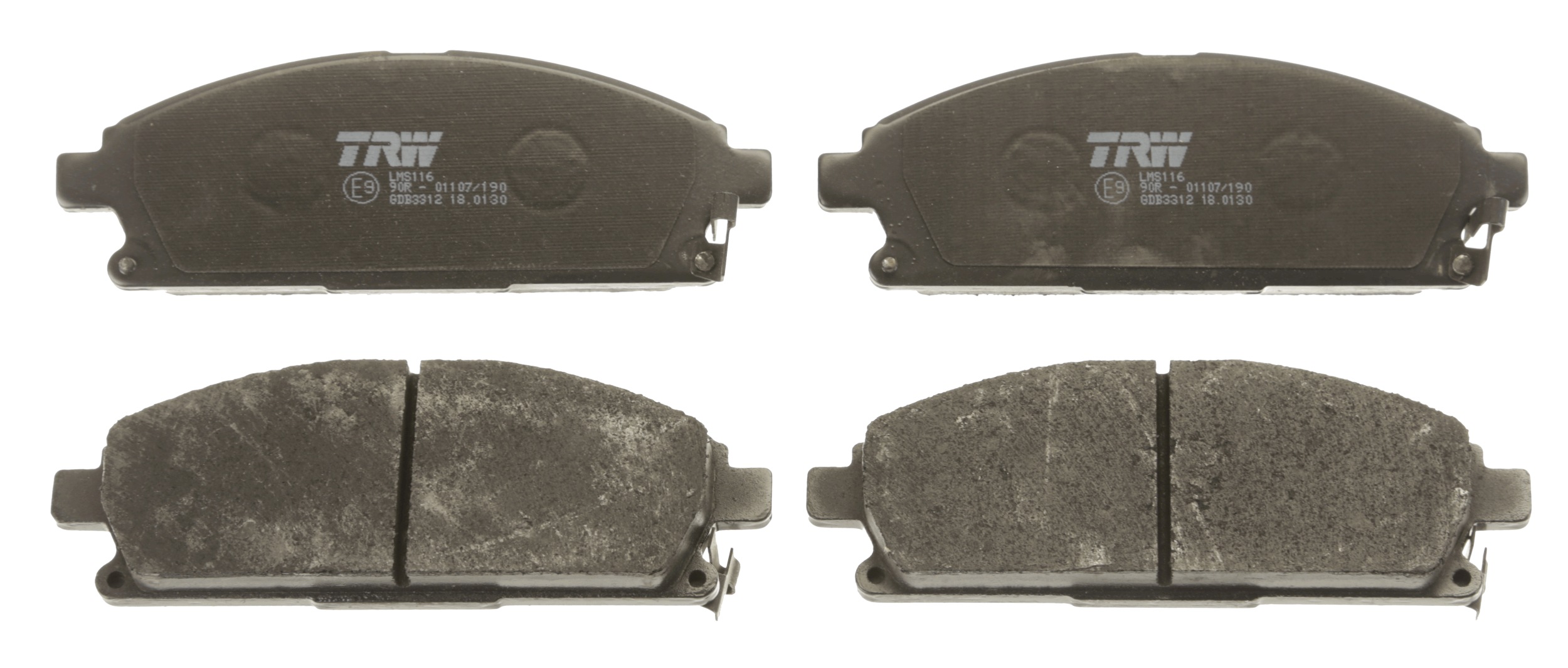 Brake Pad Set, disc brake - GDB3312 TRW
