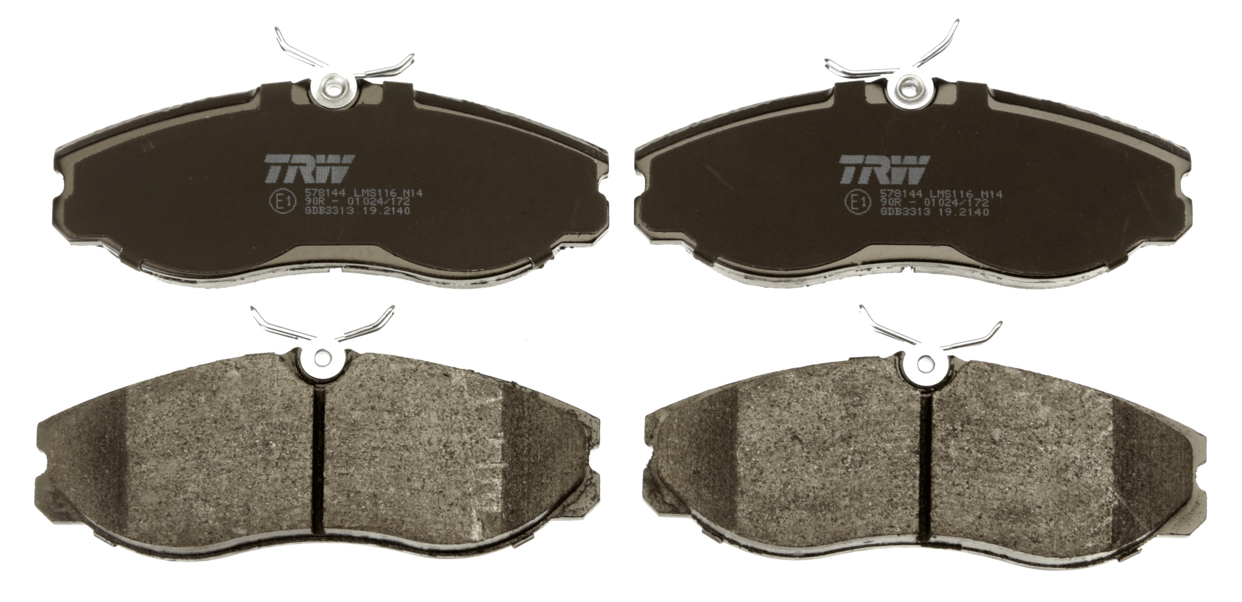 Brake Pad Set, disc brake - GDB3313 TRW