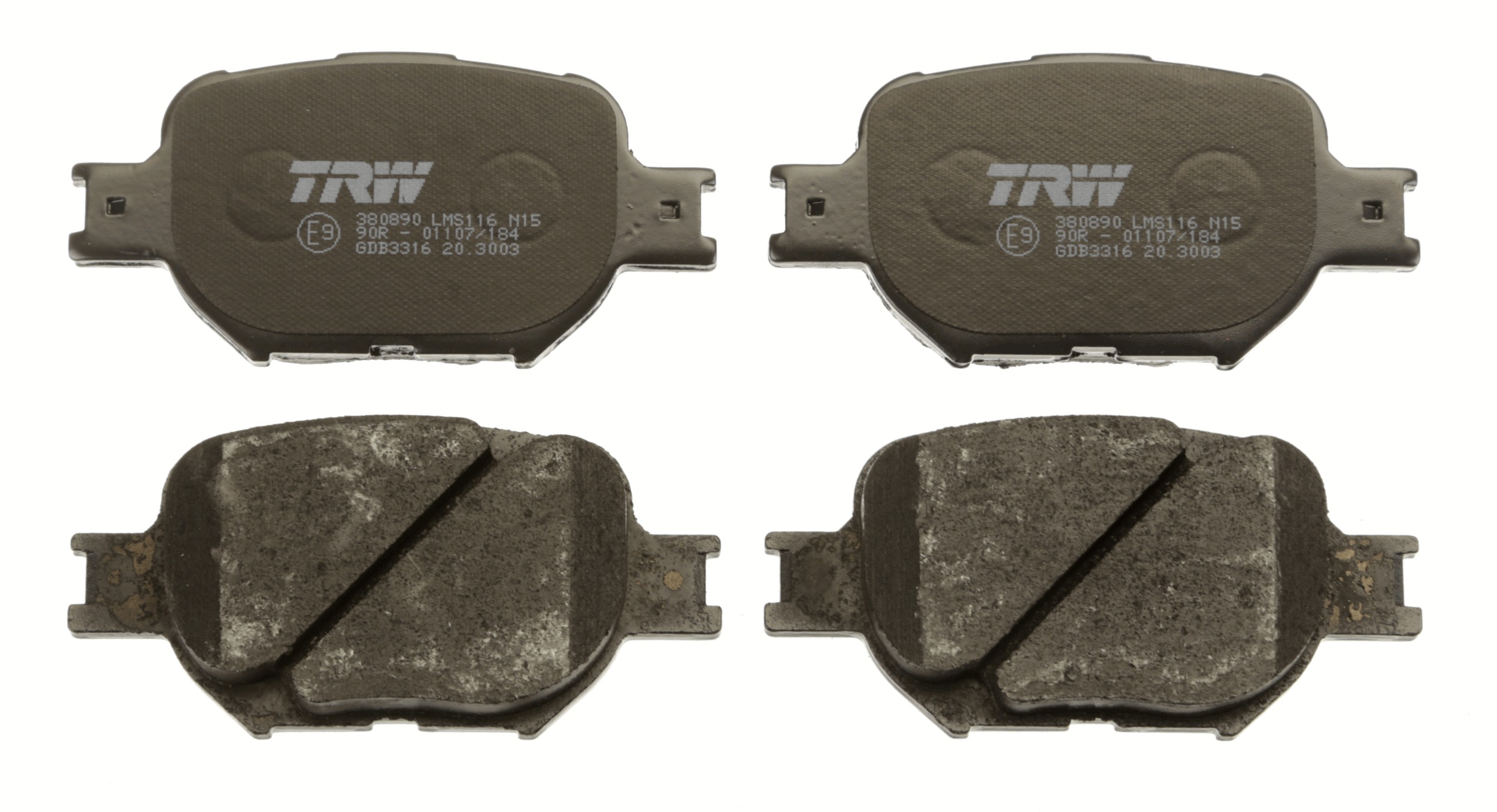Brake Pad Set, disc brake - GDB3316 TRW