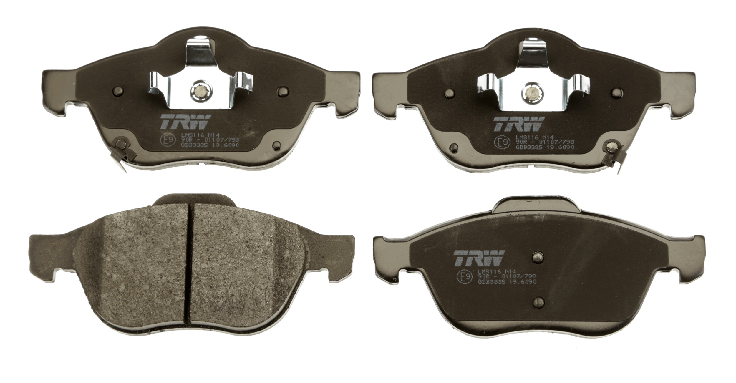 Brake Pad Set, disc brake - GDB3335 TRW