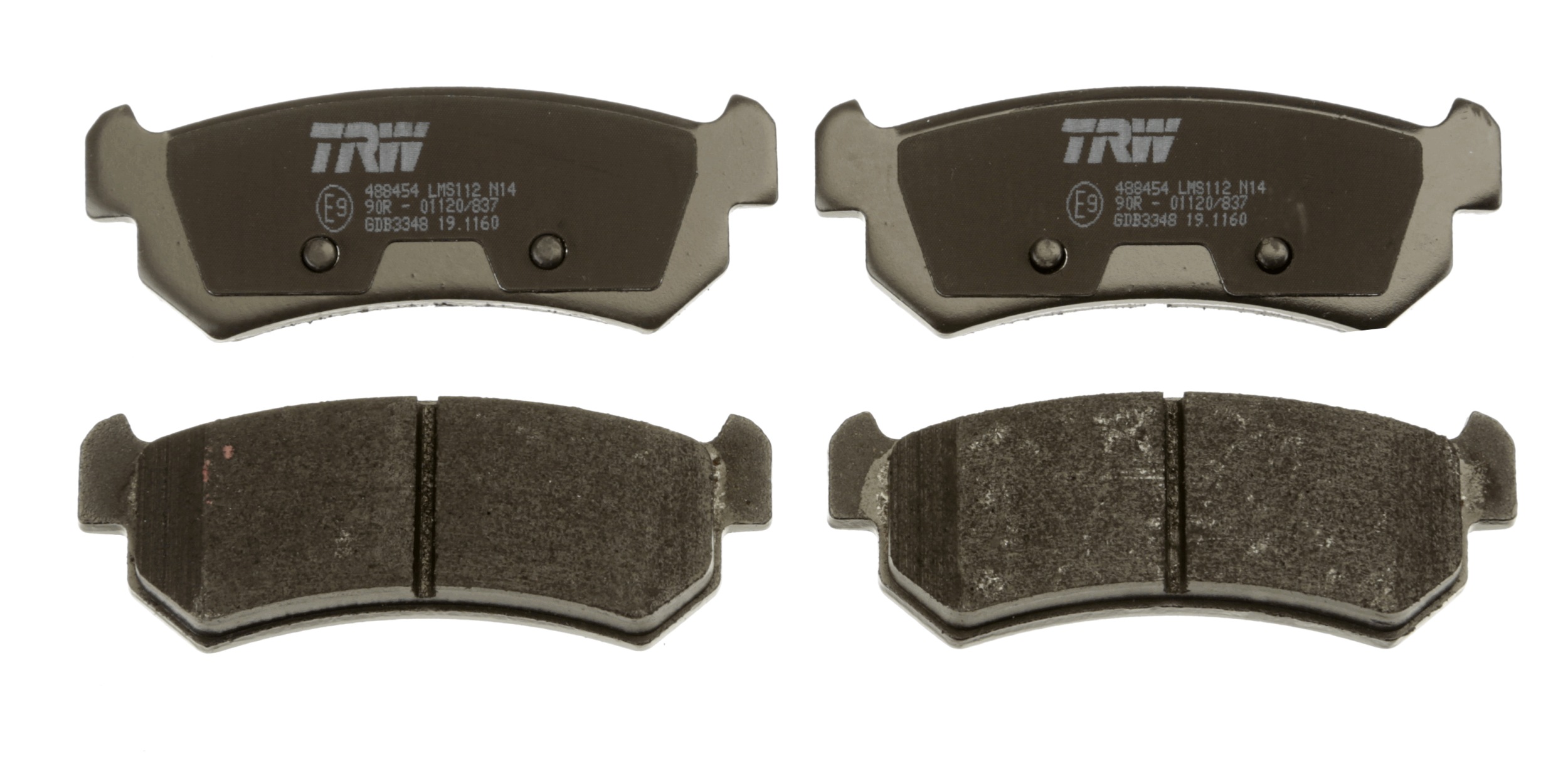 Brake Pad Set, disc brake - GDB3348 TRW