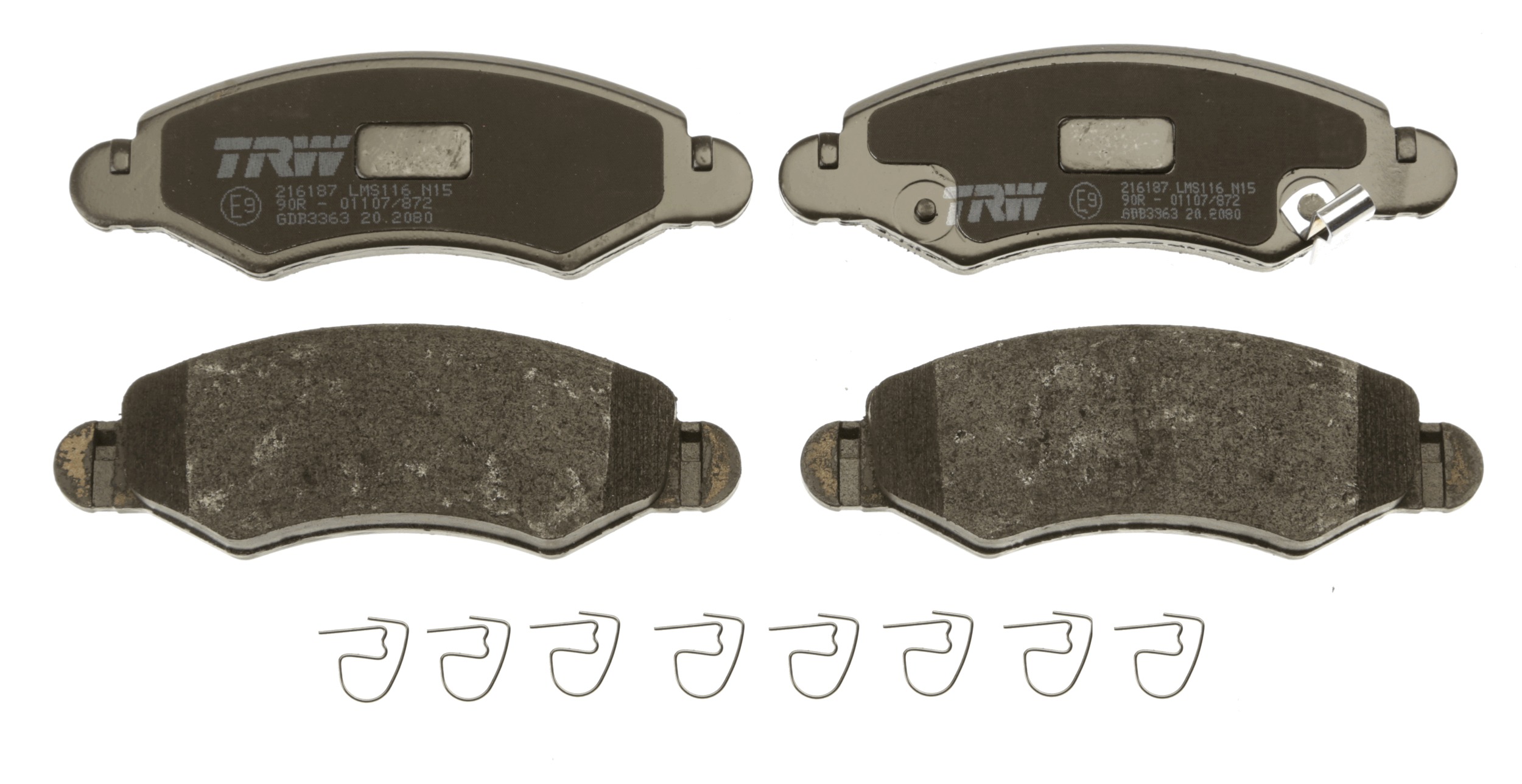Brake Pad Set, disc brake - GDB3363 TRW