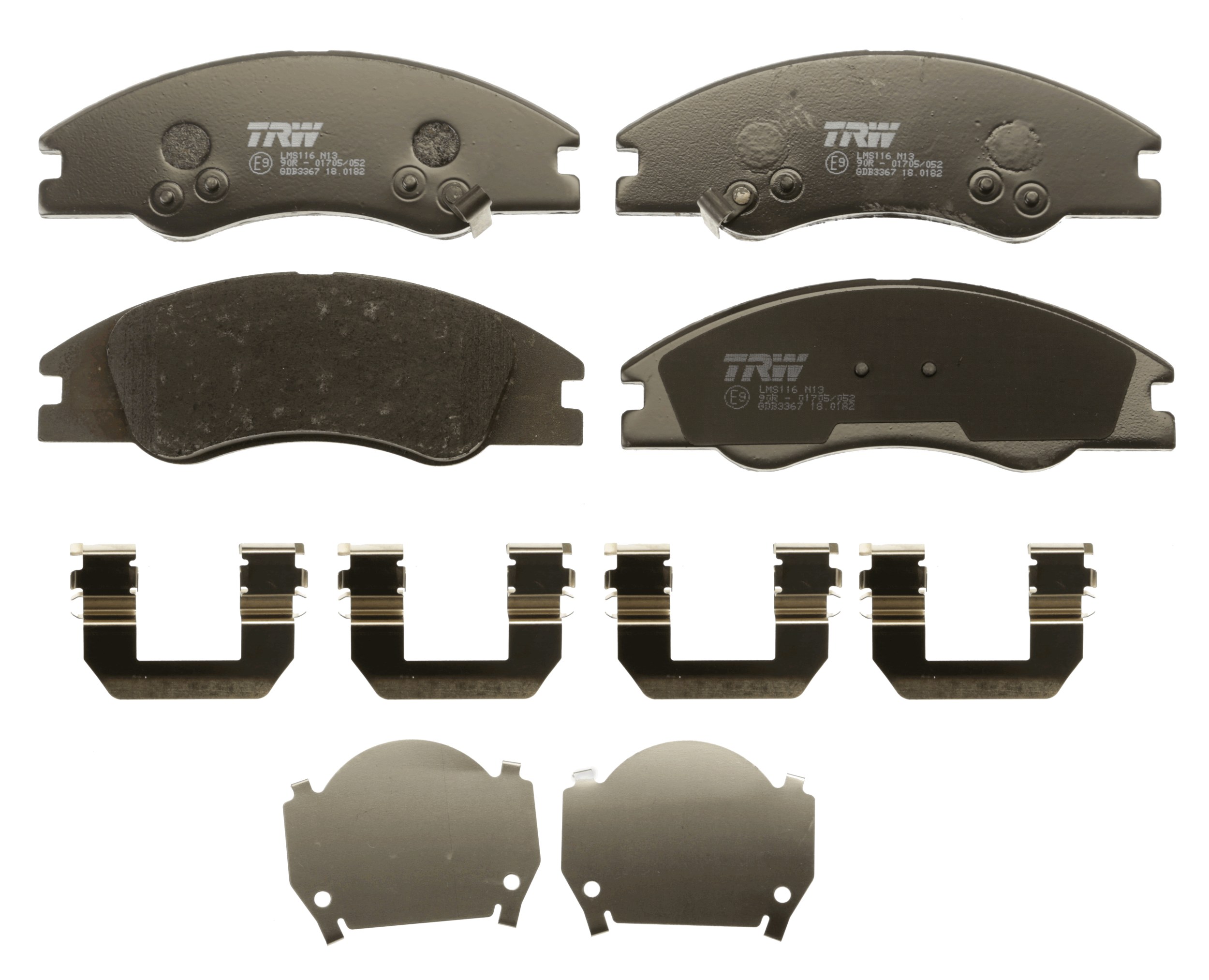 Brake Pad Set, disc brake - GDB3367 TRW