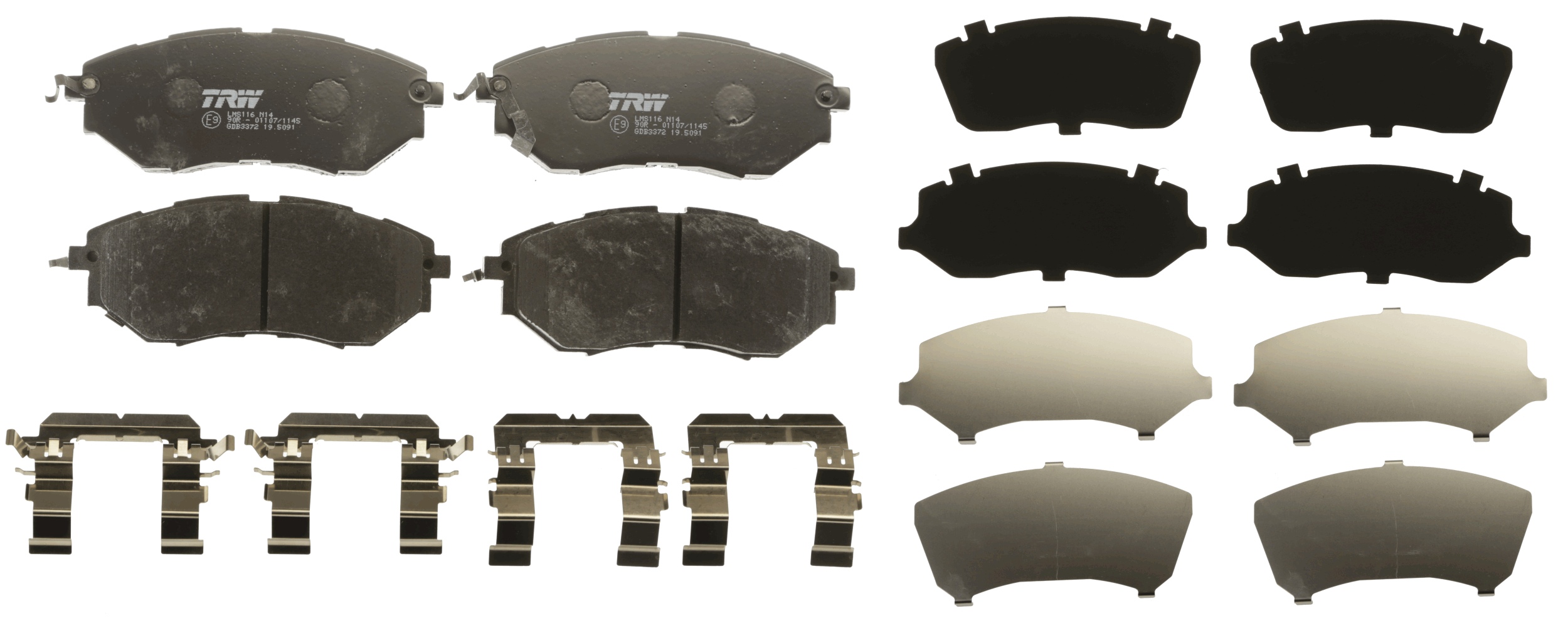 Brake Pad Set, disc brake - GDB3372 TRW