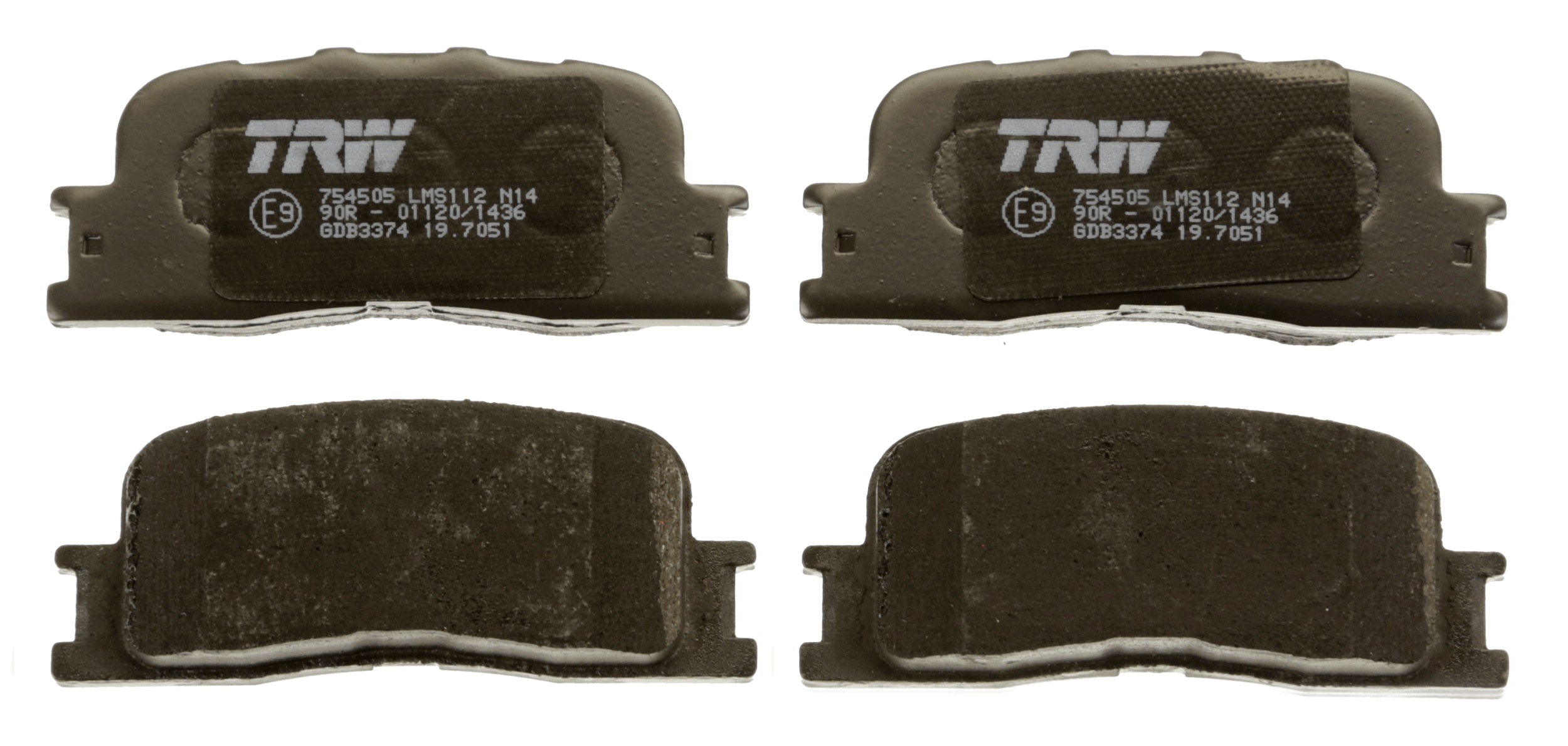 Brake Pad Set, disc brake - GDB3374 TRW