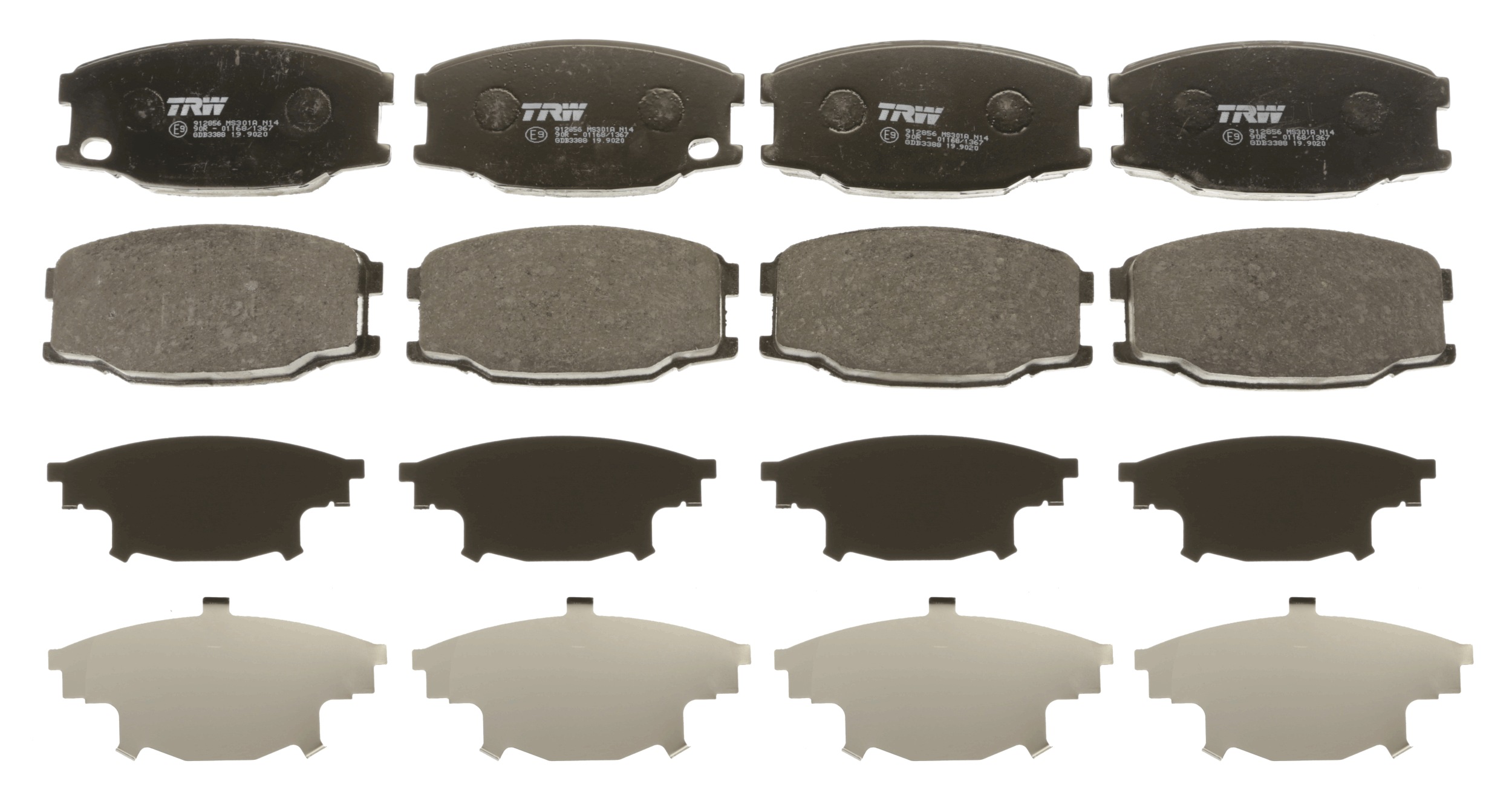 Brake Pad Set, disc brake - GDB3388 TRW