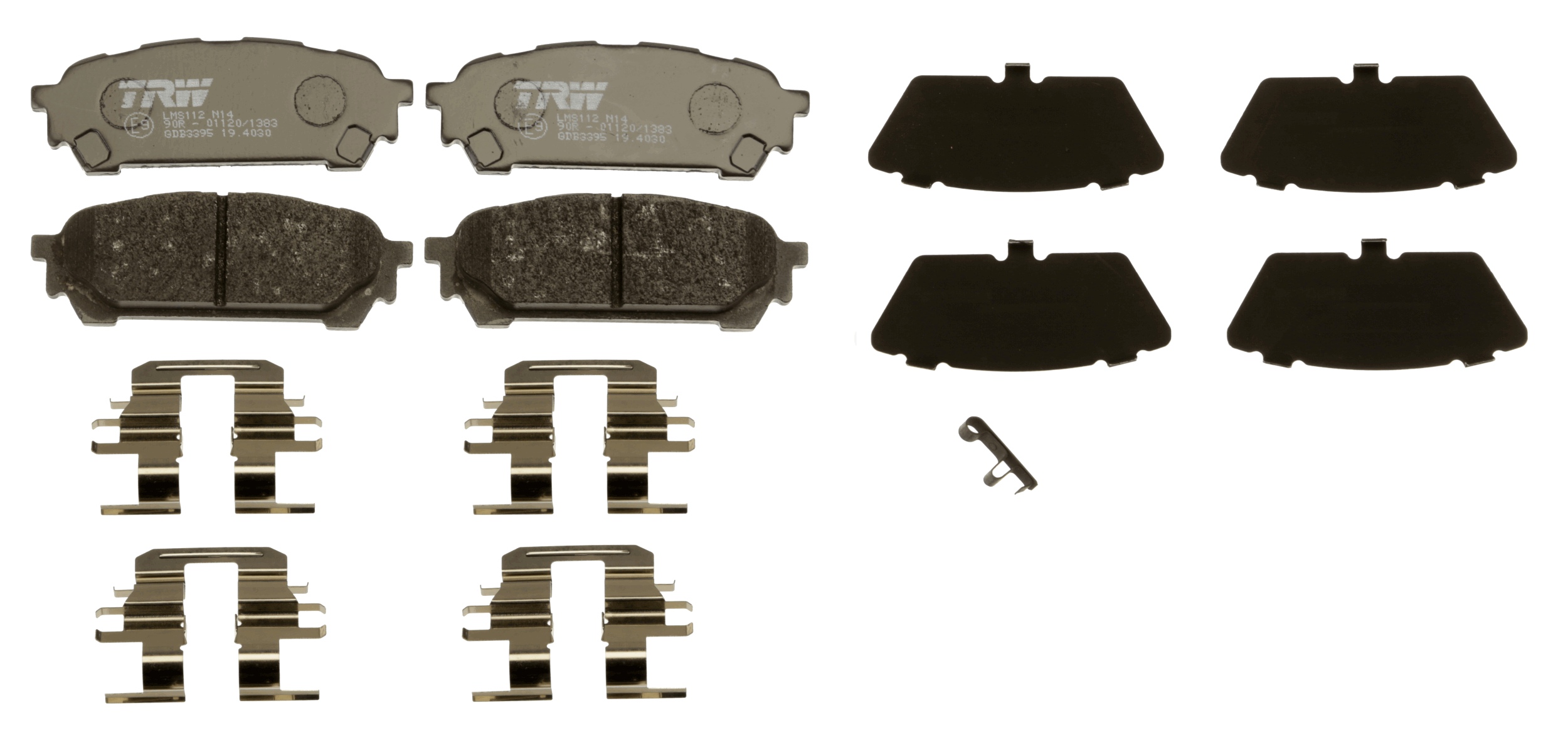 Brake Pad Set, disc brake - GDB3395 TRW
