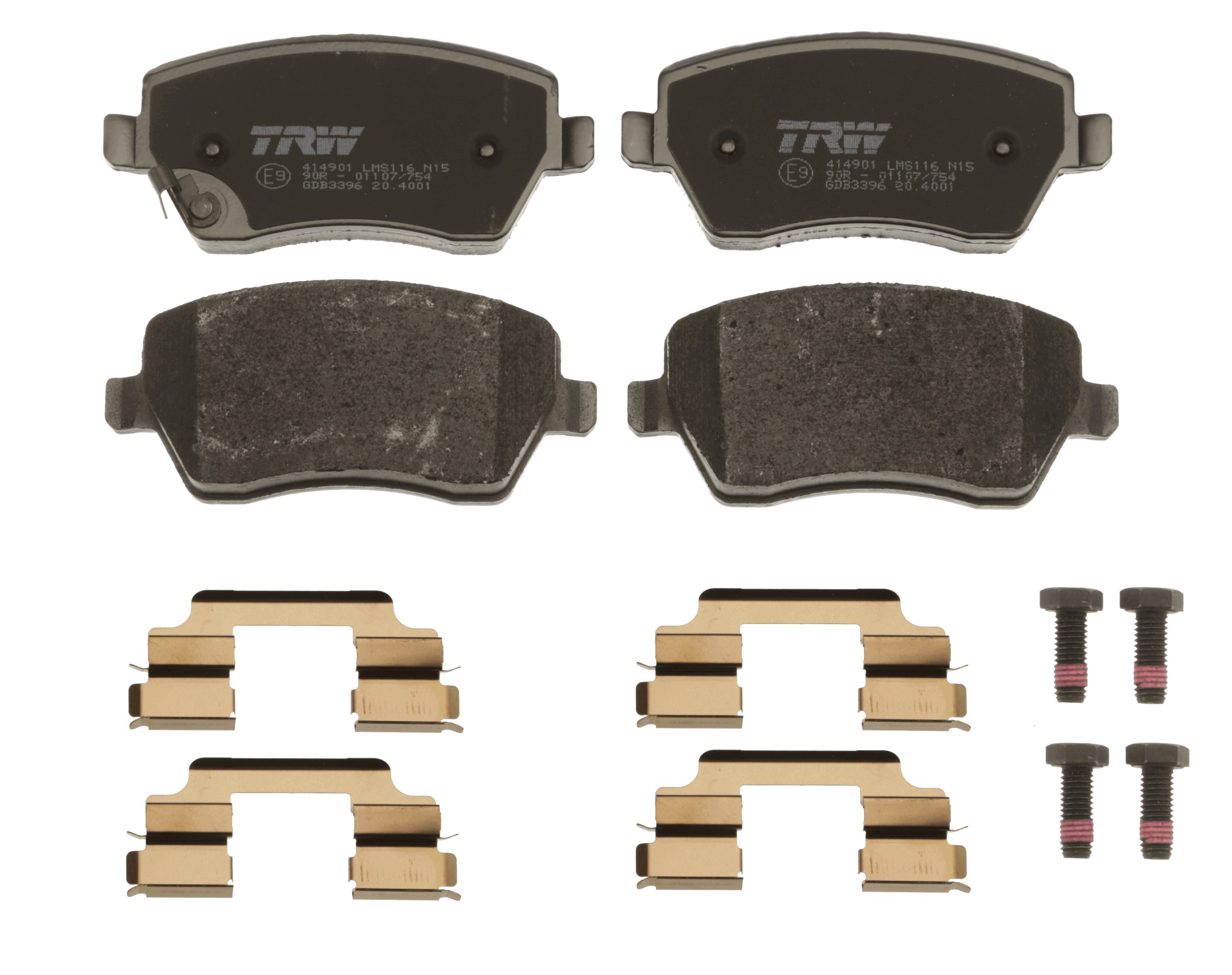 Brake Pad Set, disc brake - GDB3396 TRW