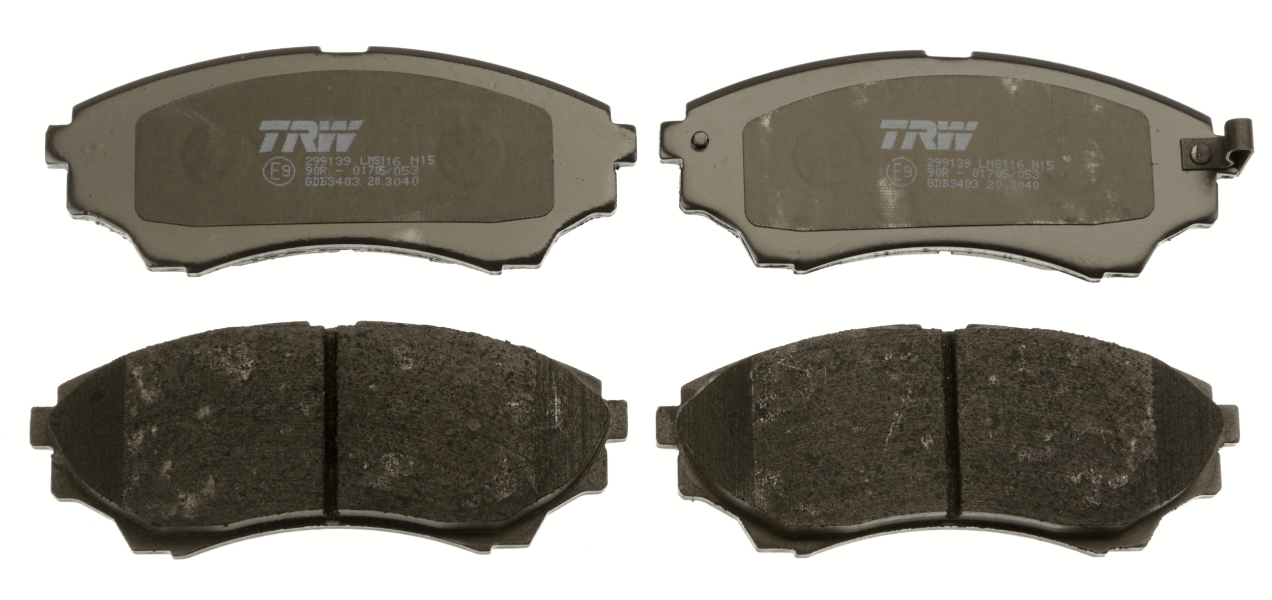 Brake Pad Set, disc brake - GDB3403 TRW