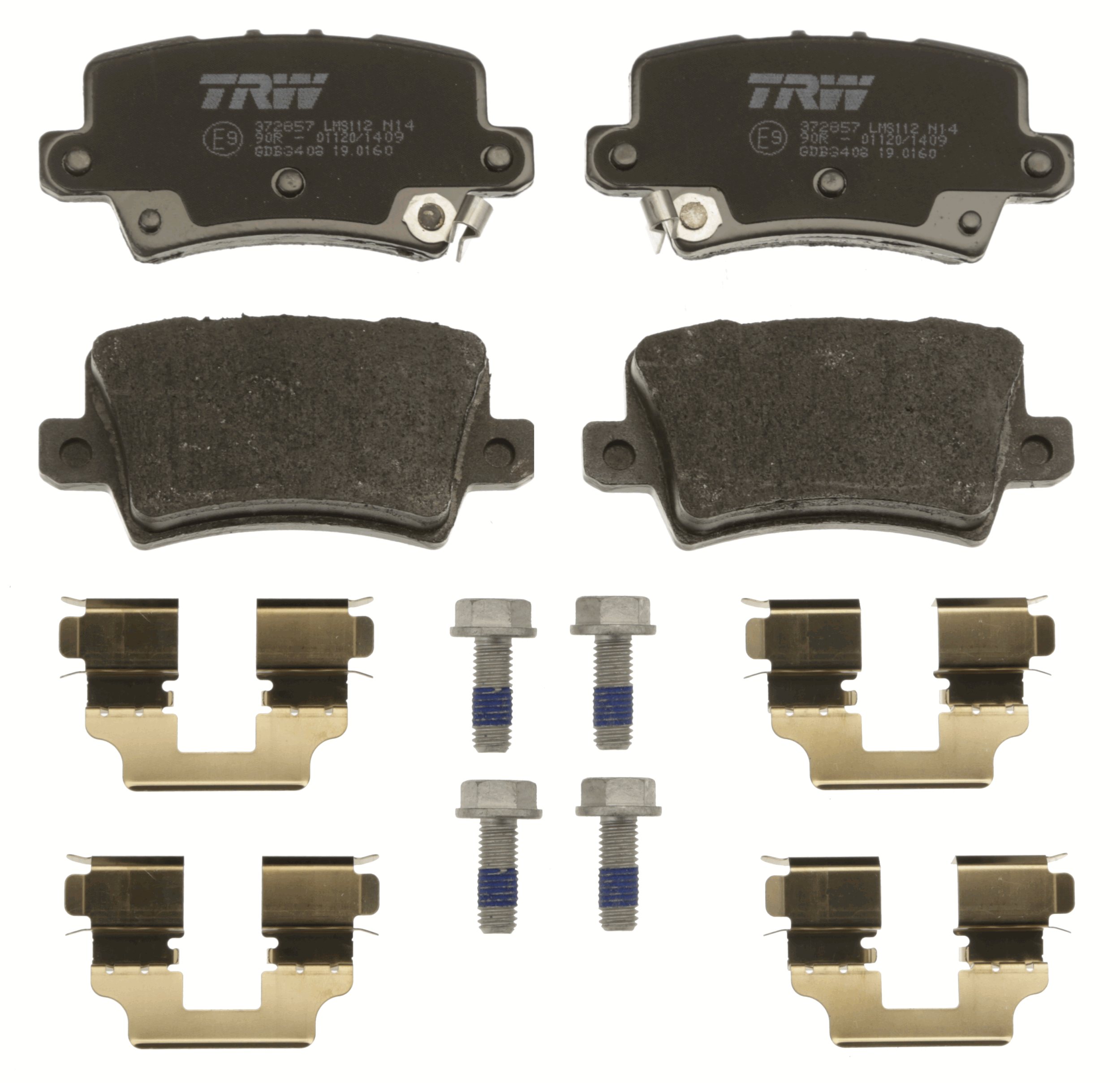 Brake Pad Set, disc brake - GDB3408 TRW