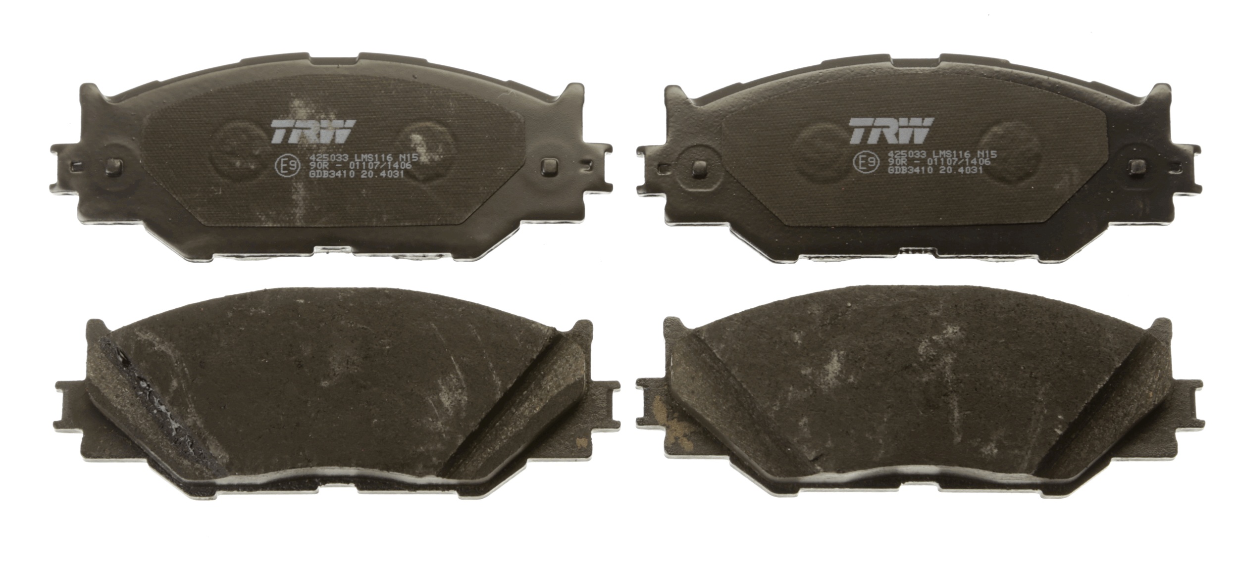 Brake Pad Set, disc brake - GDB3410 TRW