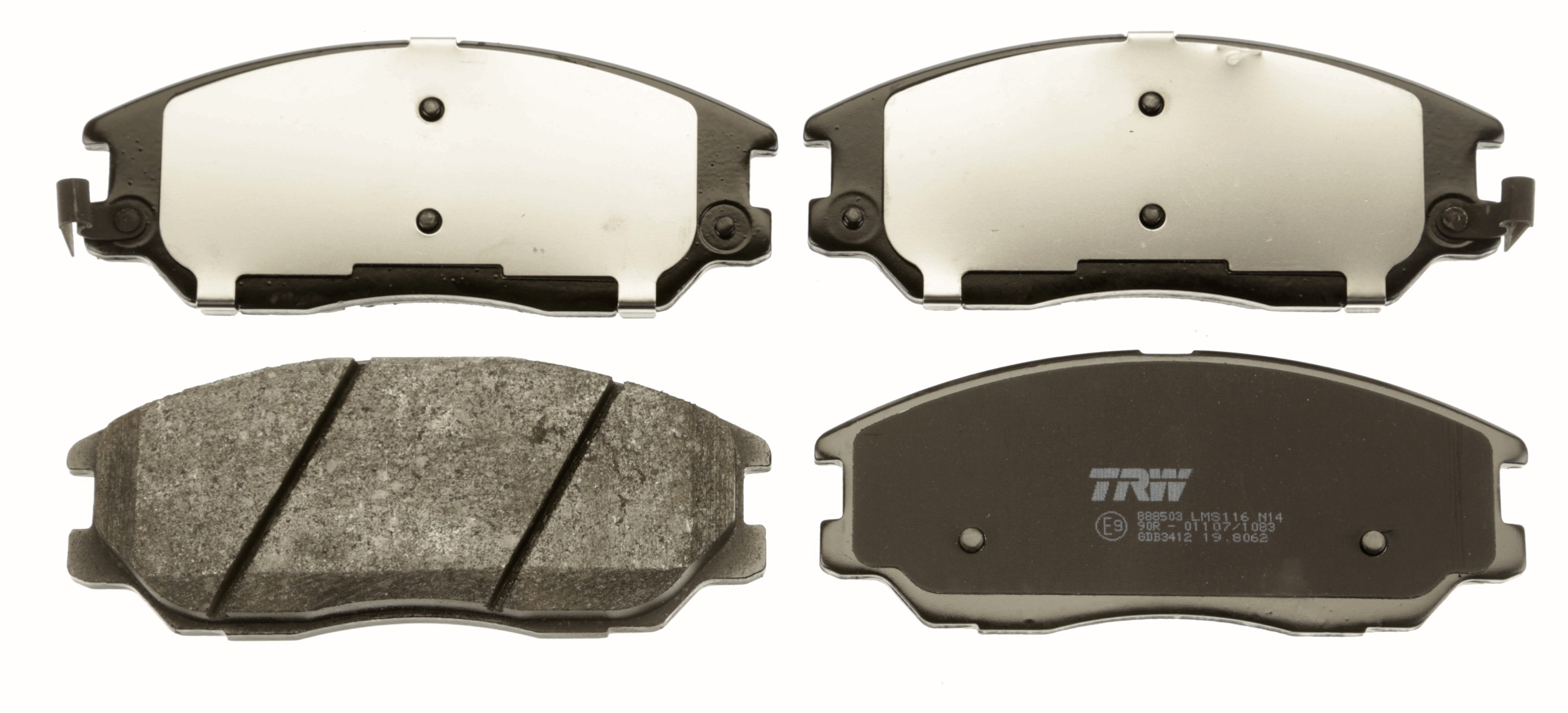 Brake Pad Set, disc brake - GDB3412 TRW