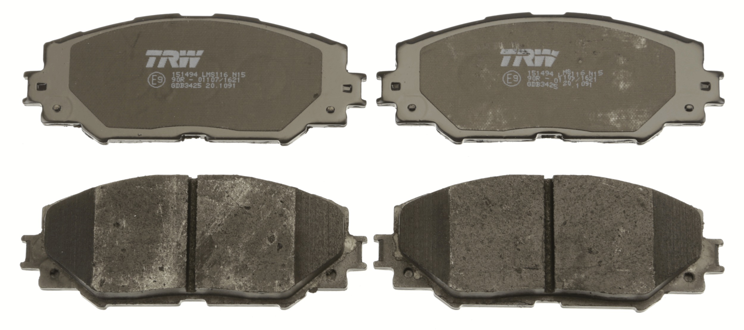 Brake Pad Set, disc brake - GDB3425 TRW