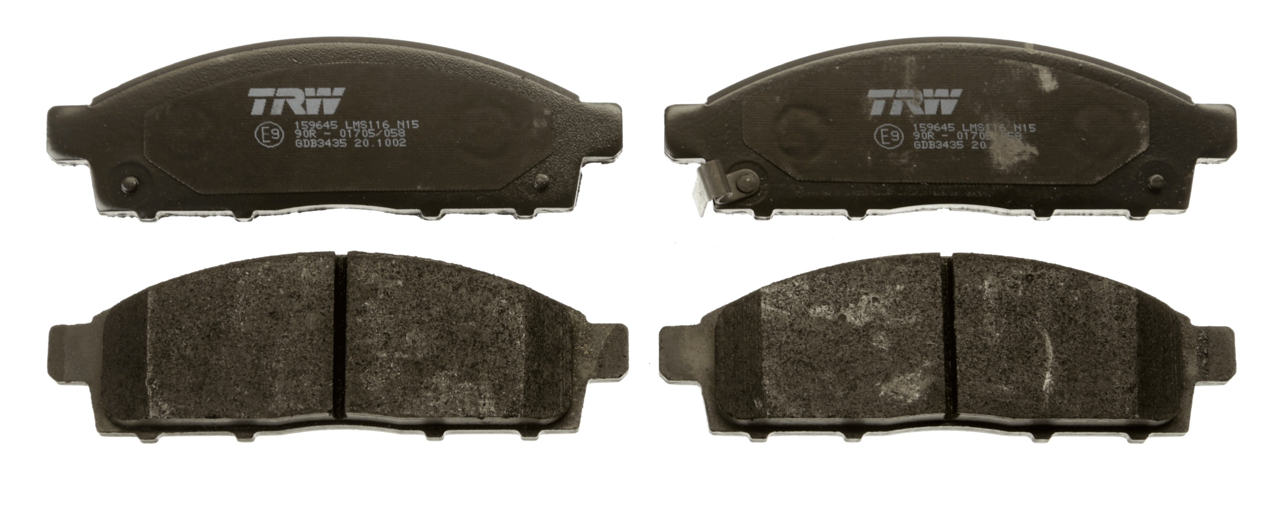 Brake Pad Set, disc brake - GDB3435 TRW