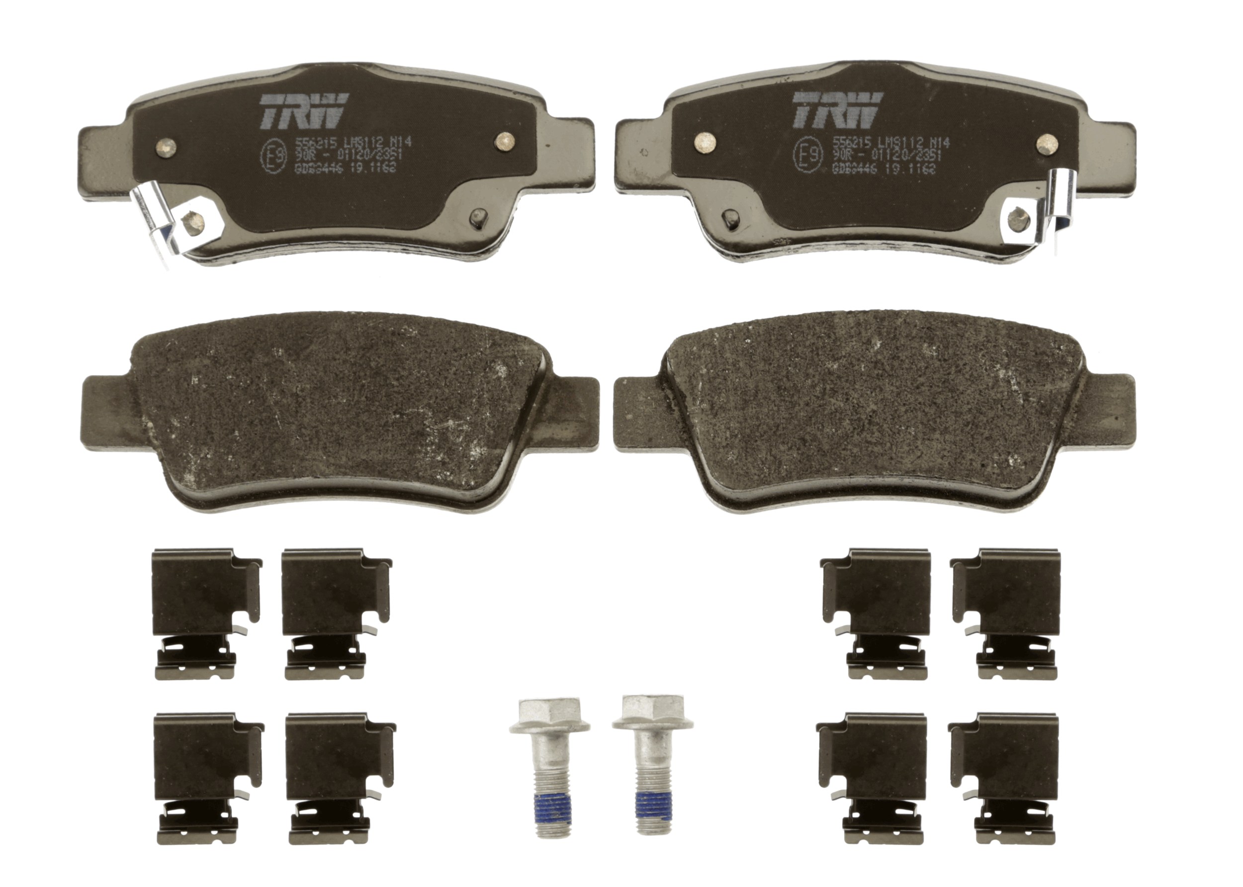 Brake Pad Set, disc brake - GDB3446 TRW