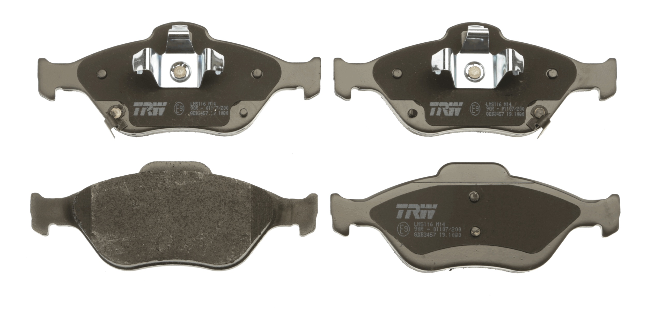 Brake Pad Set, disc brake - GDB3457 TRW