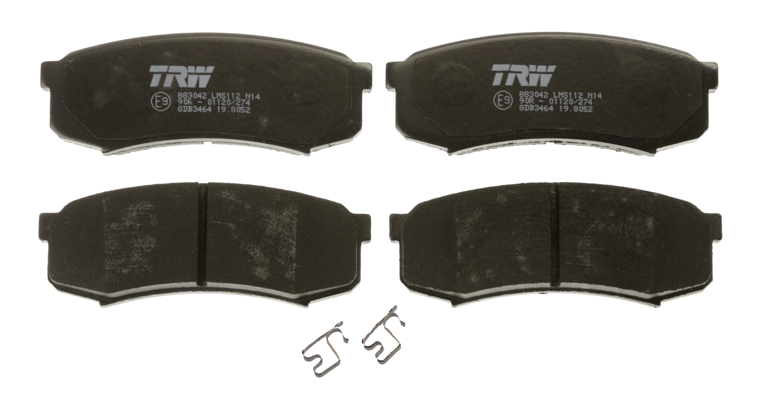 Brake Pad Set, disc brake - GDB3464 TRW