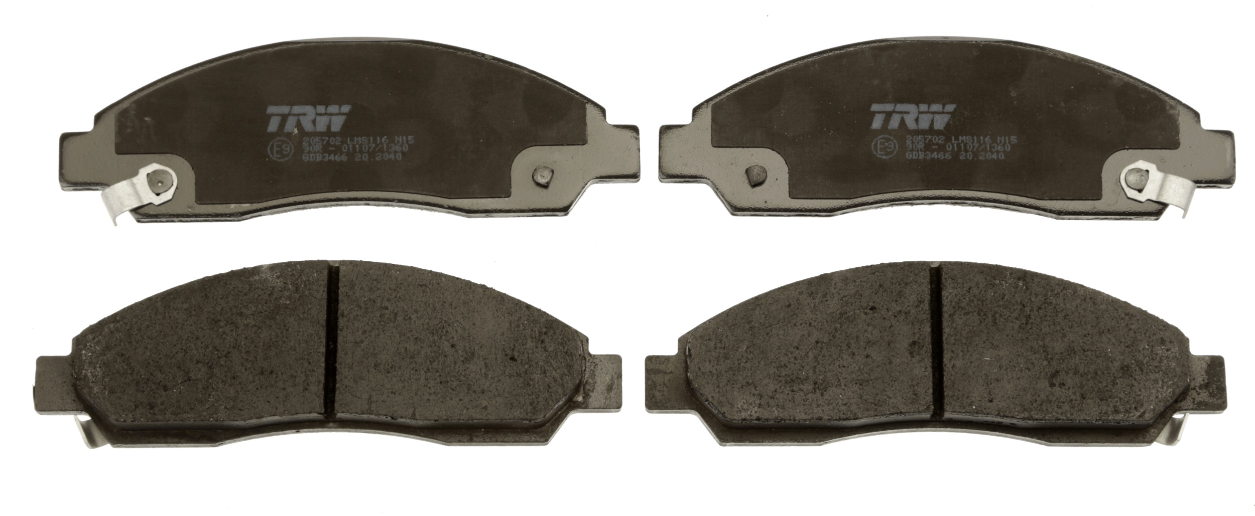 Brake Pad Set, disc brake - GDB3466 TRW