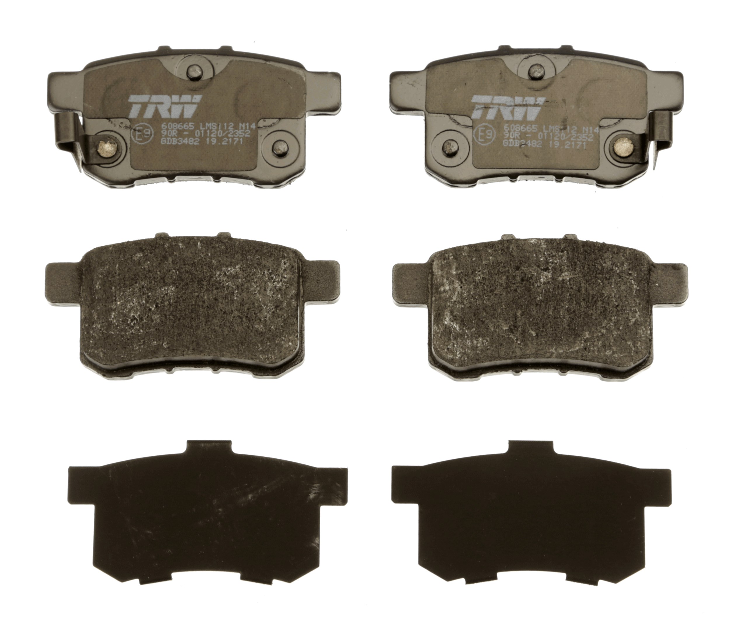 Brake Pad Set, disc brake - GDB3482 TRW