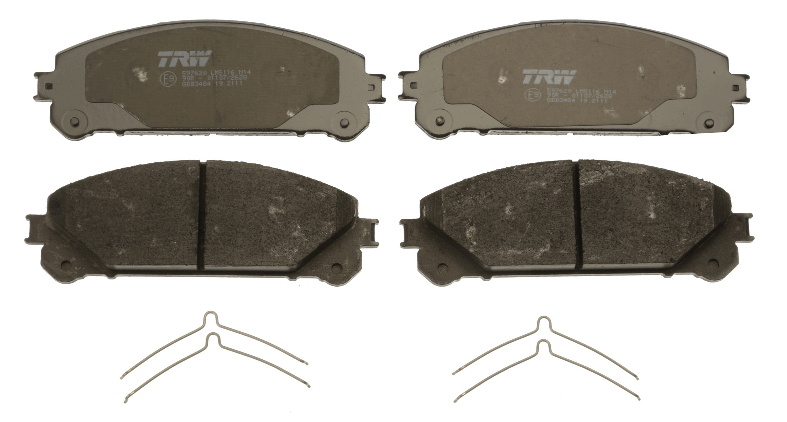Brake Pad Set, disc brake - GDB3484 TRW