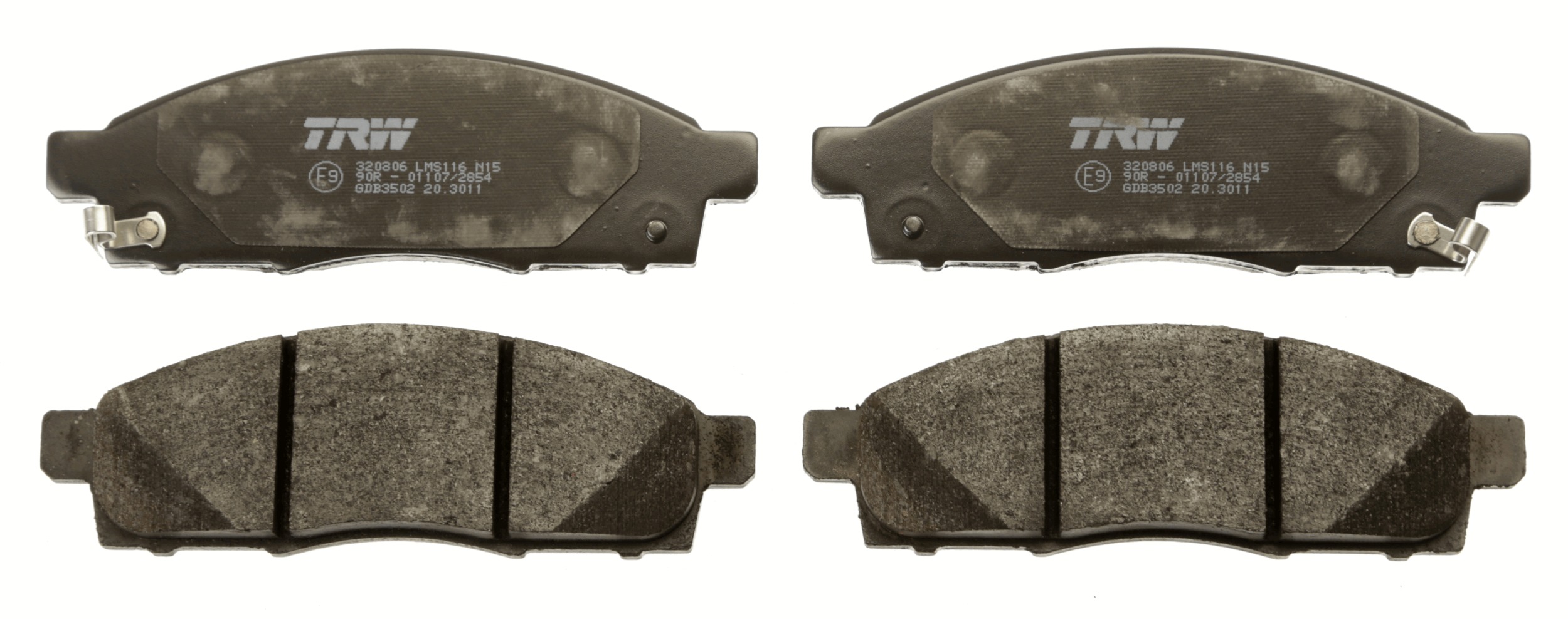 Brake Pad Set, disc brake - GDB3502 TRW
