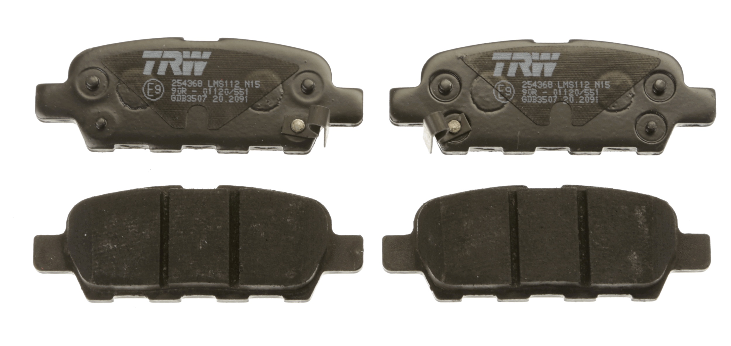 Brake Pad Set, disc brake - GDB3507 TRW