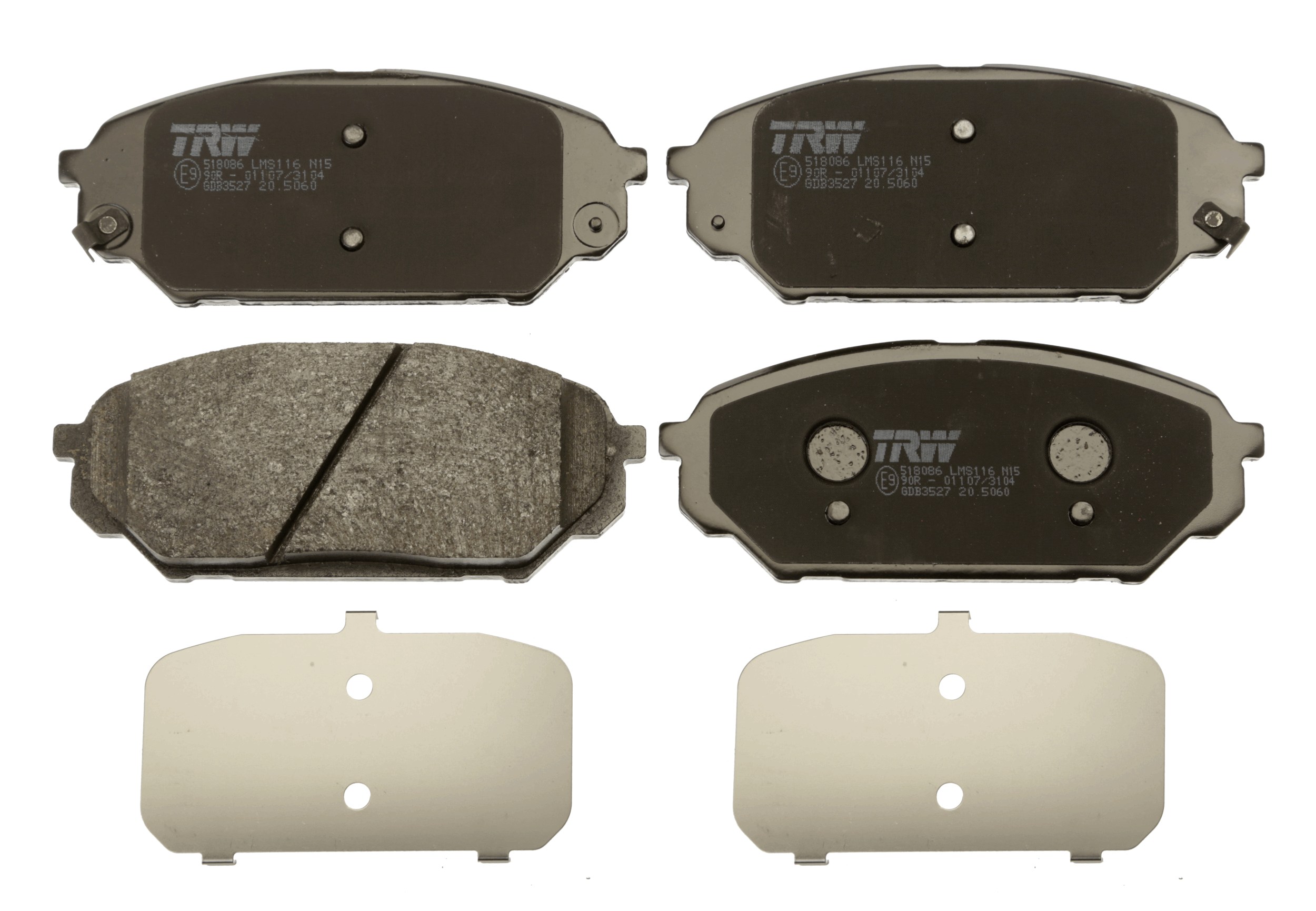 Brake Pad Set, disc brake - GDB3527 TRW