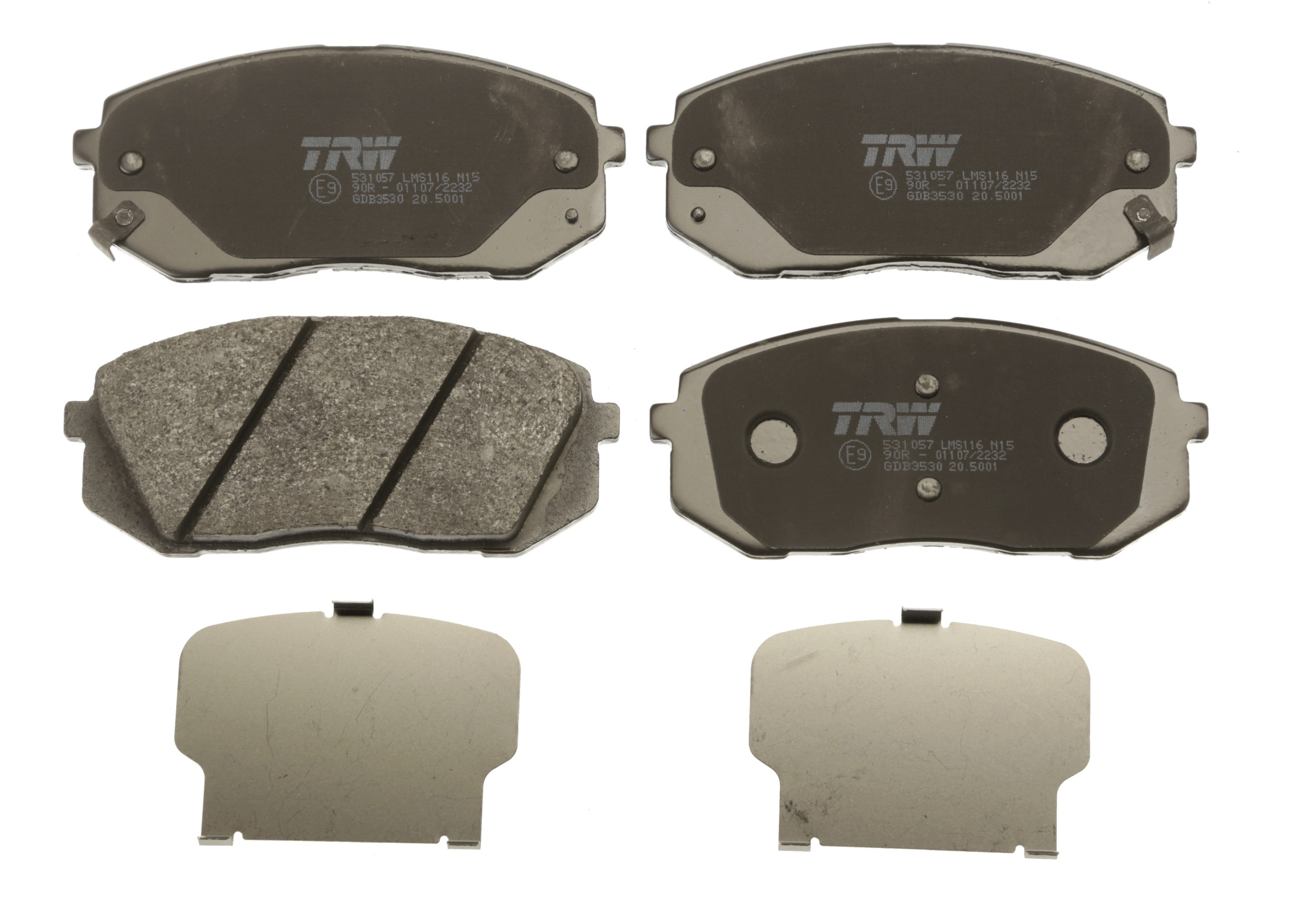 Brake Pad Set, disc brake - GDB3530 TRW