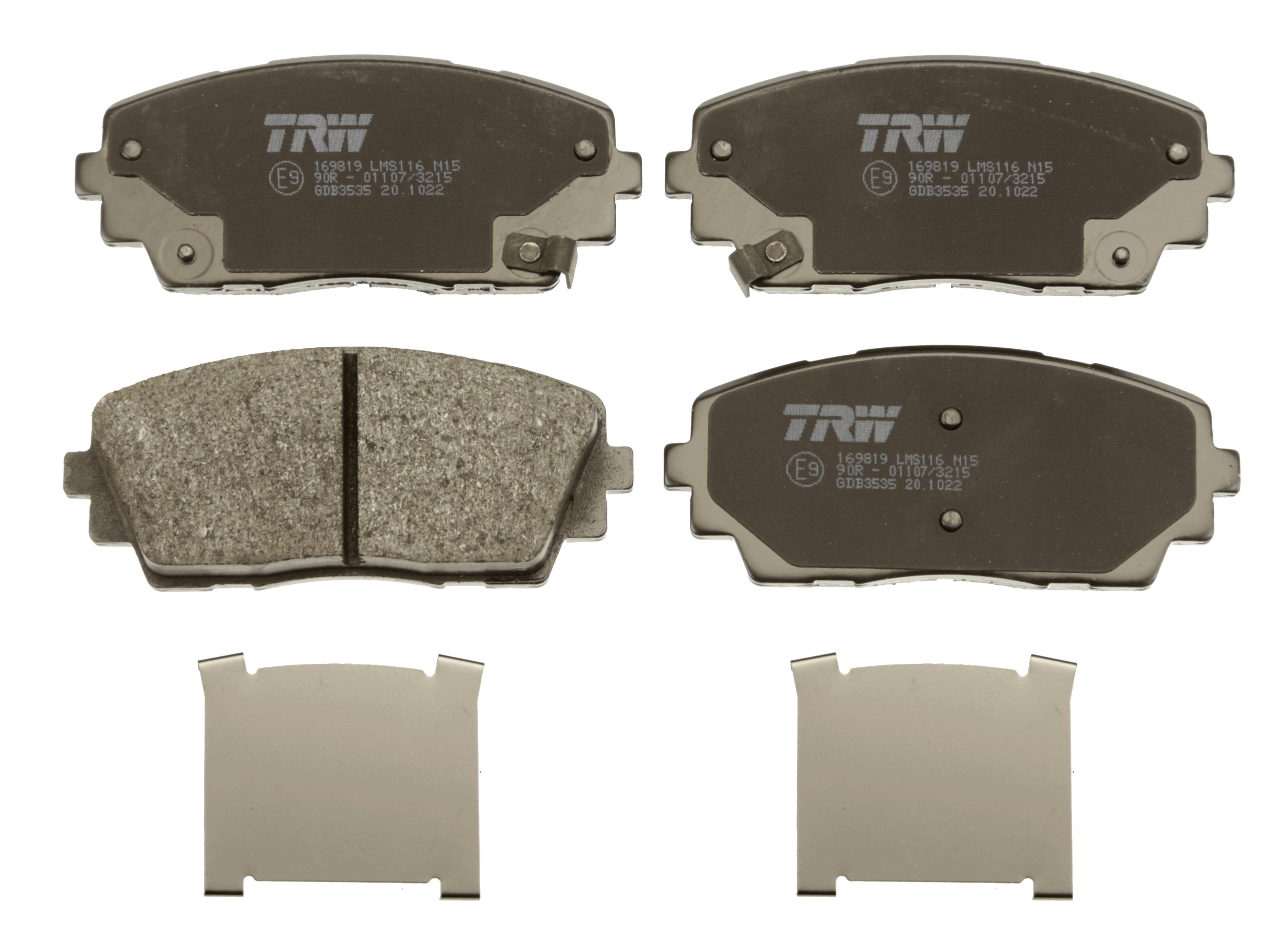 Kit pastiglie freno, Freno a disco - GDB3535 TRW