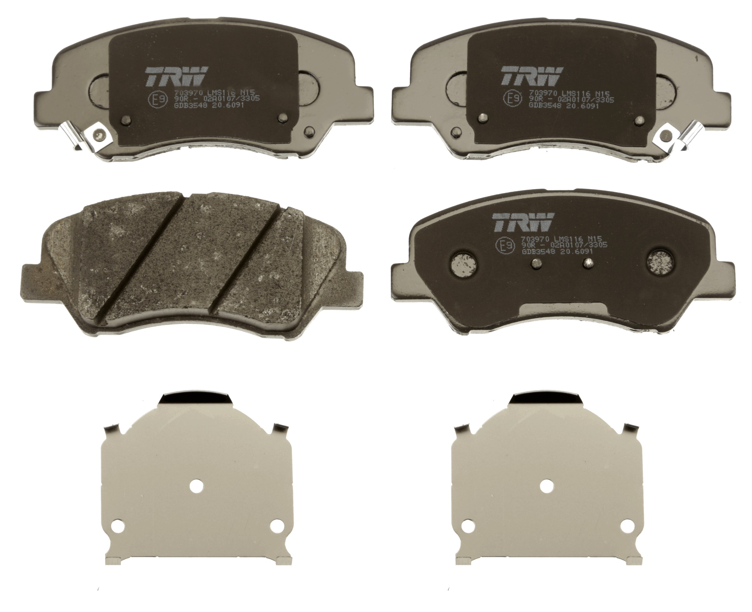 Brake Pad Set, disc brake - GDB3548 TRW