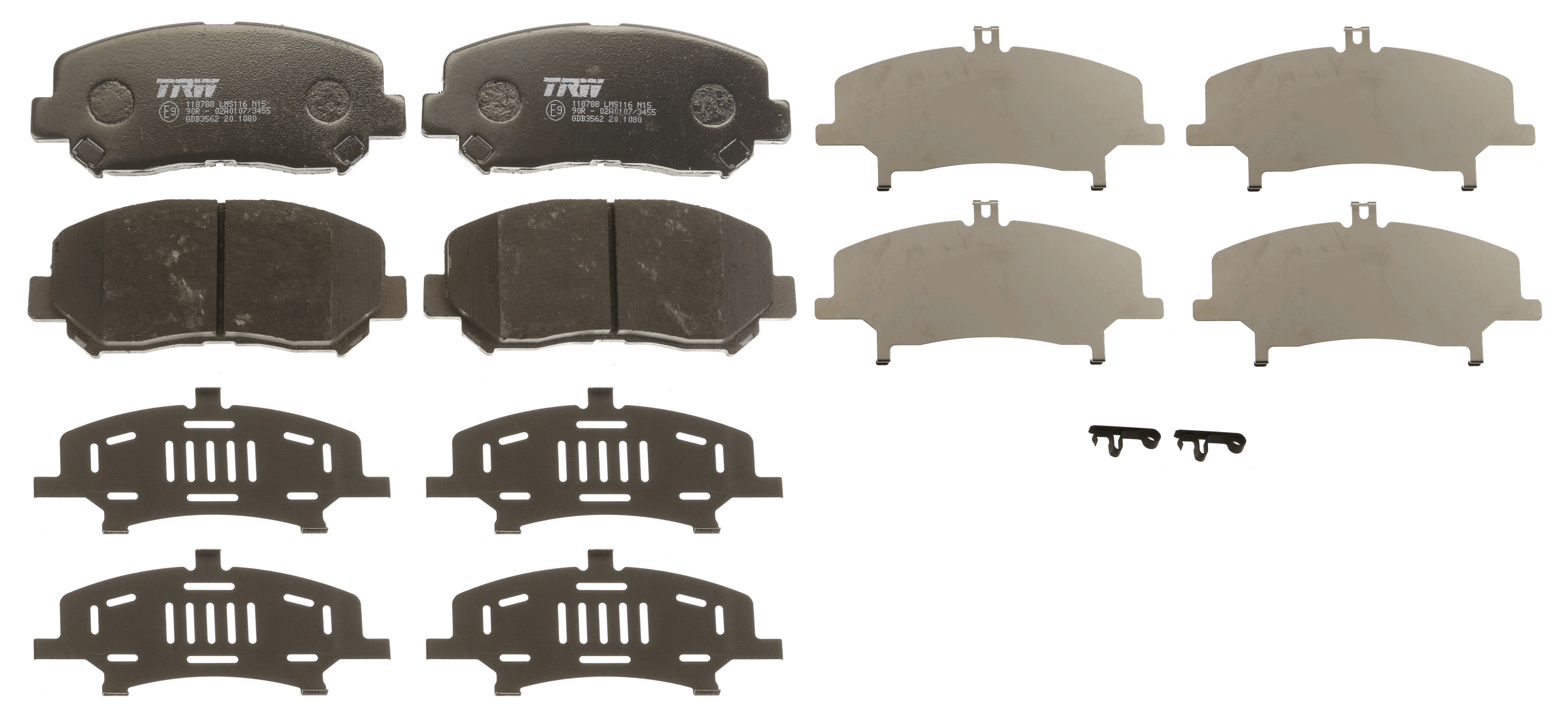 Brake Pad Set, disc brake - GDB3562 TRW