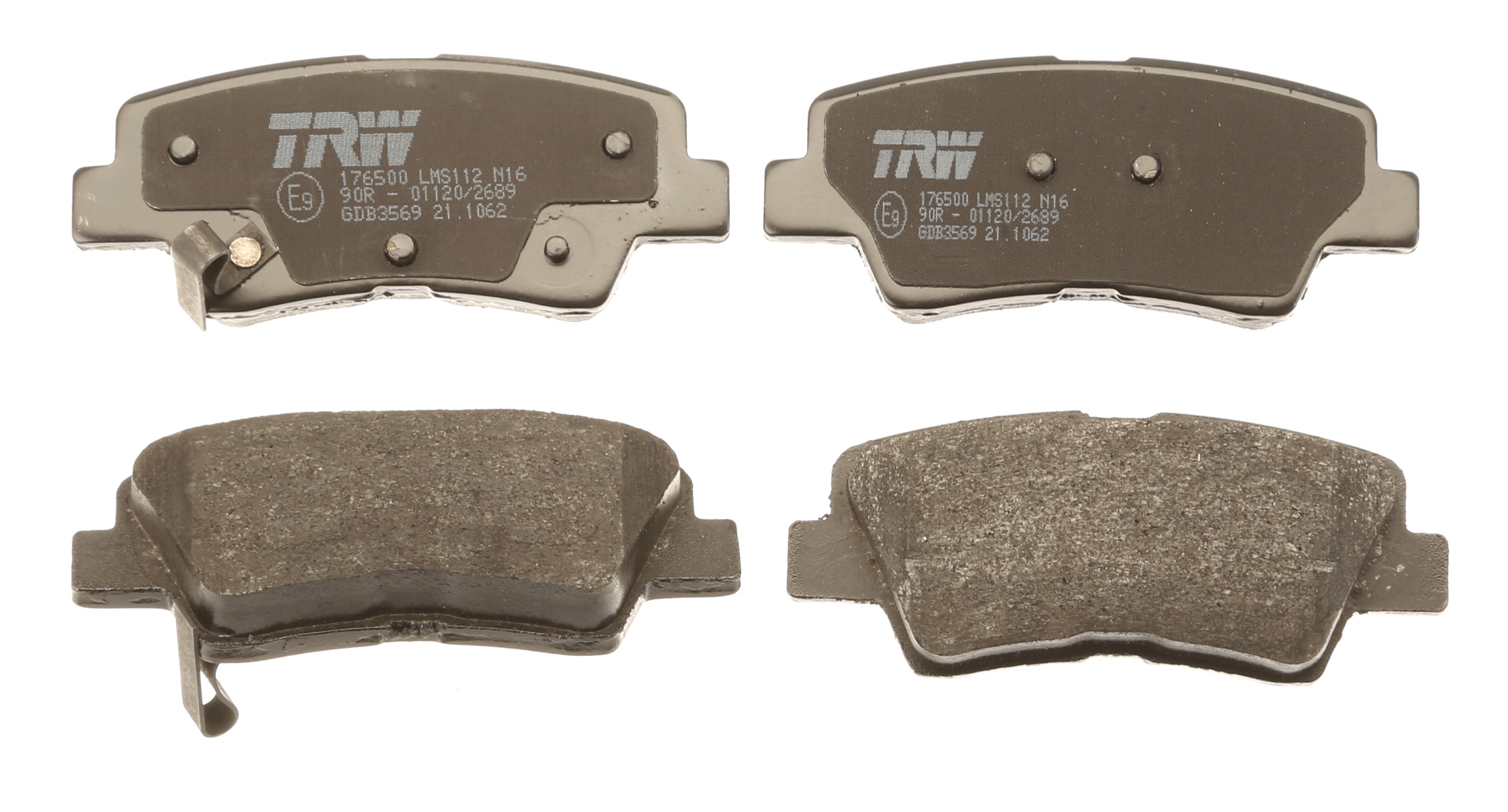 Kit pastiglie freno, Freno a disco - GDB3569 TRW