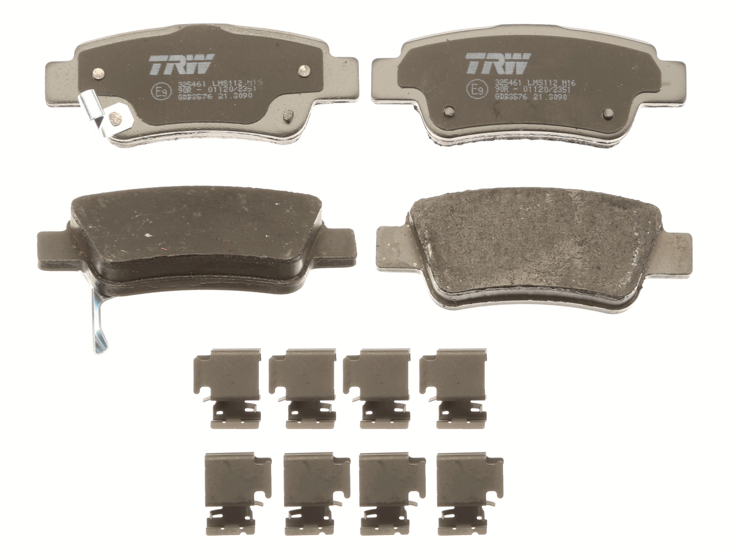Brake Pad Set, disc brake - GDB3576 TRW