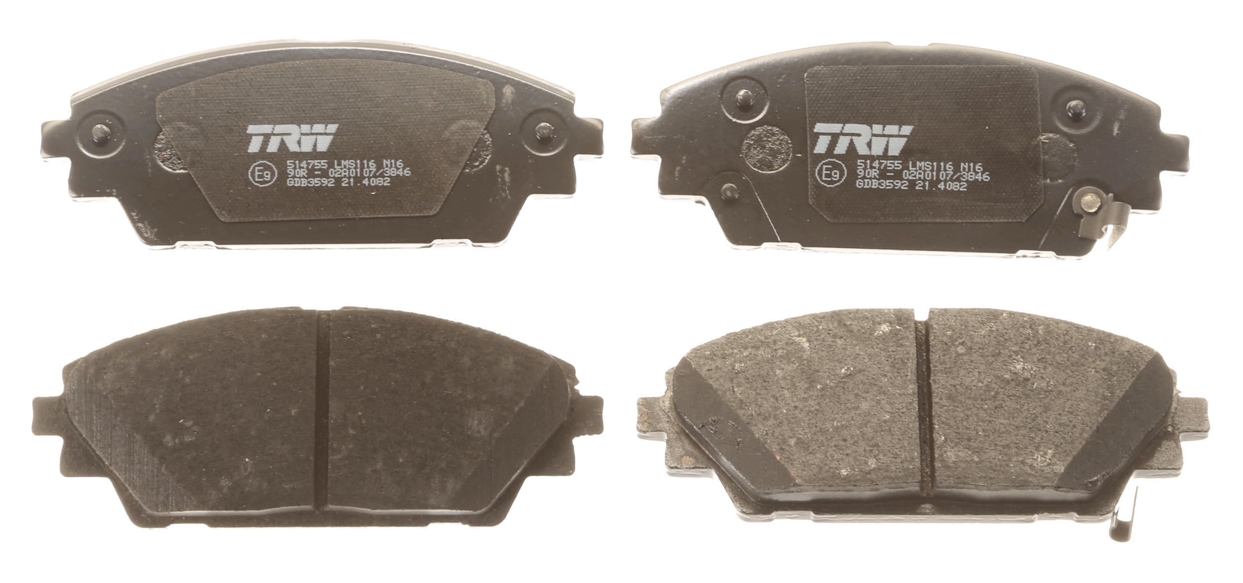 Brake Pad Set, disc brake - GDB3592 TRW