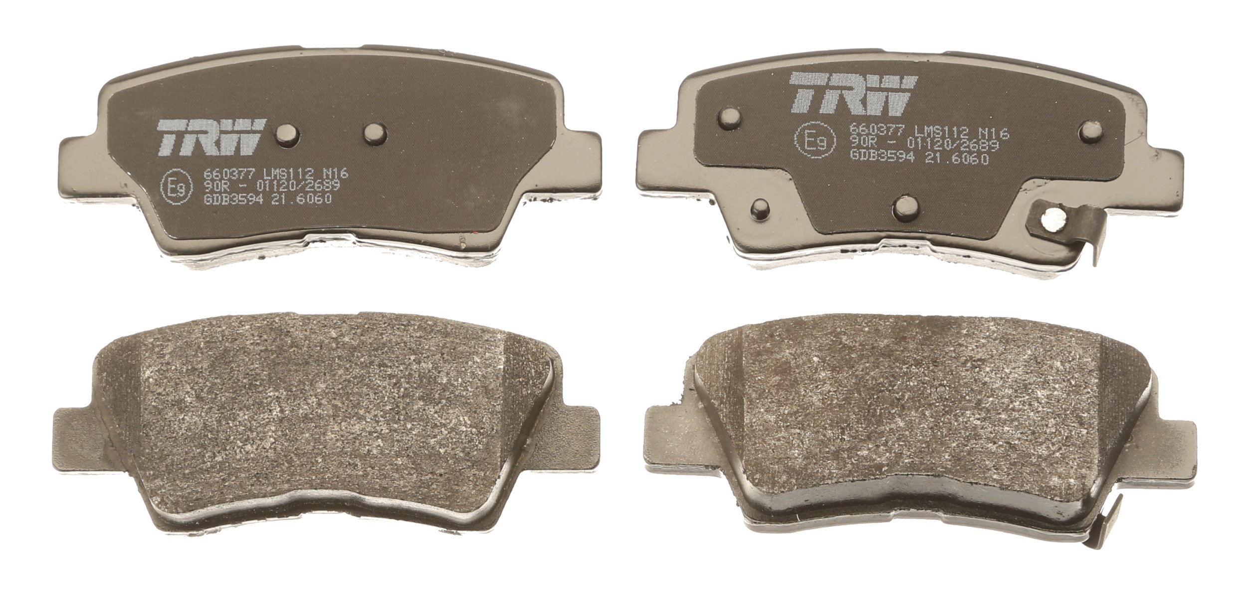 Brake Pad Set, disc brake - GDB3594 TRW