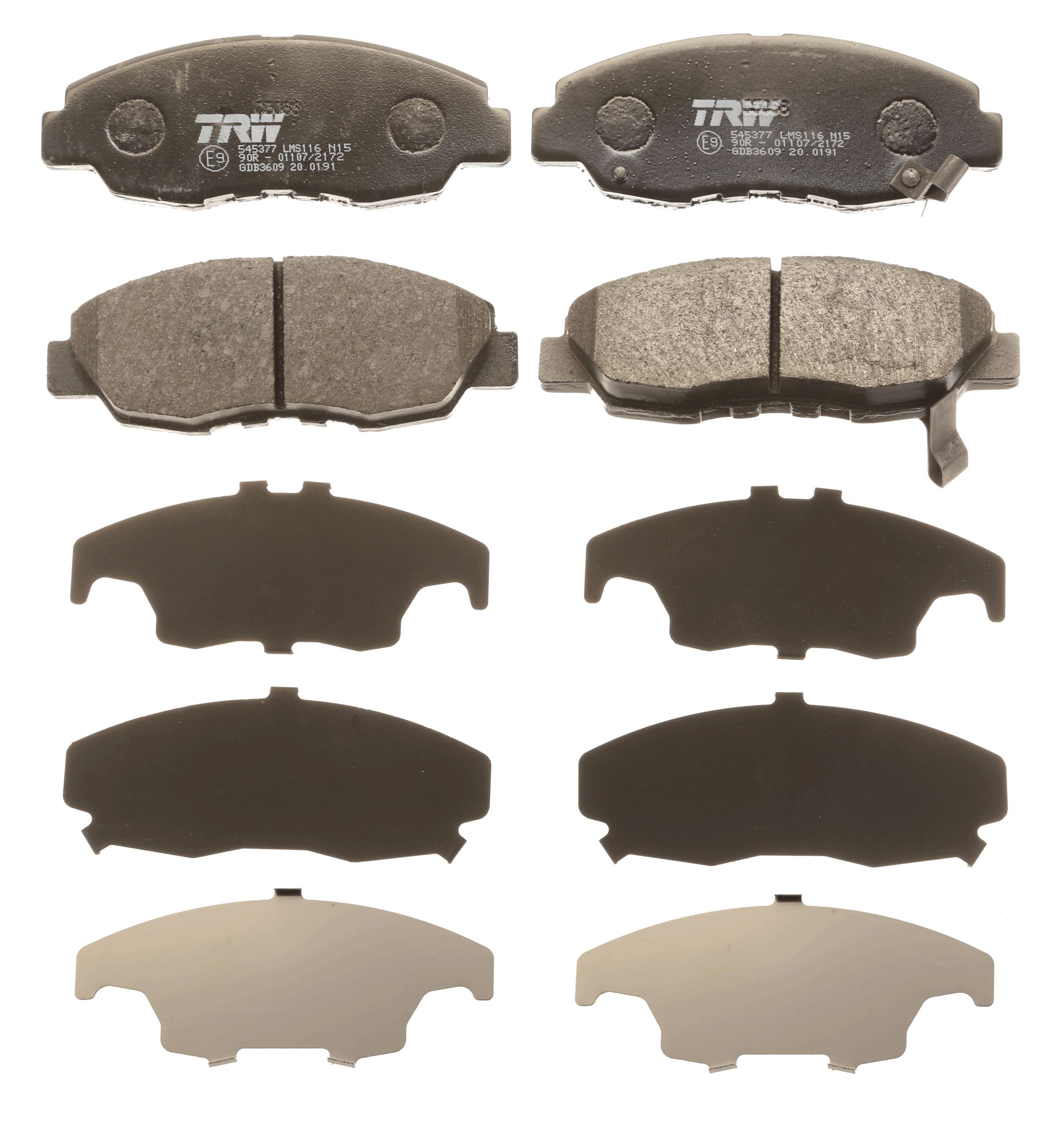 Brake Pad Set, disc brake - GDB3609 TRW
