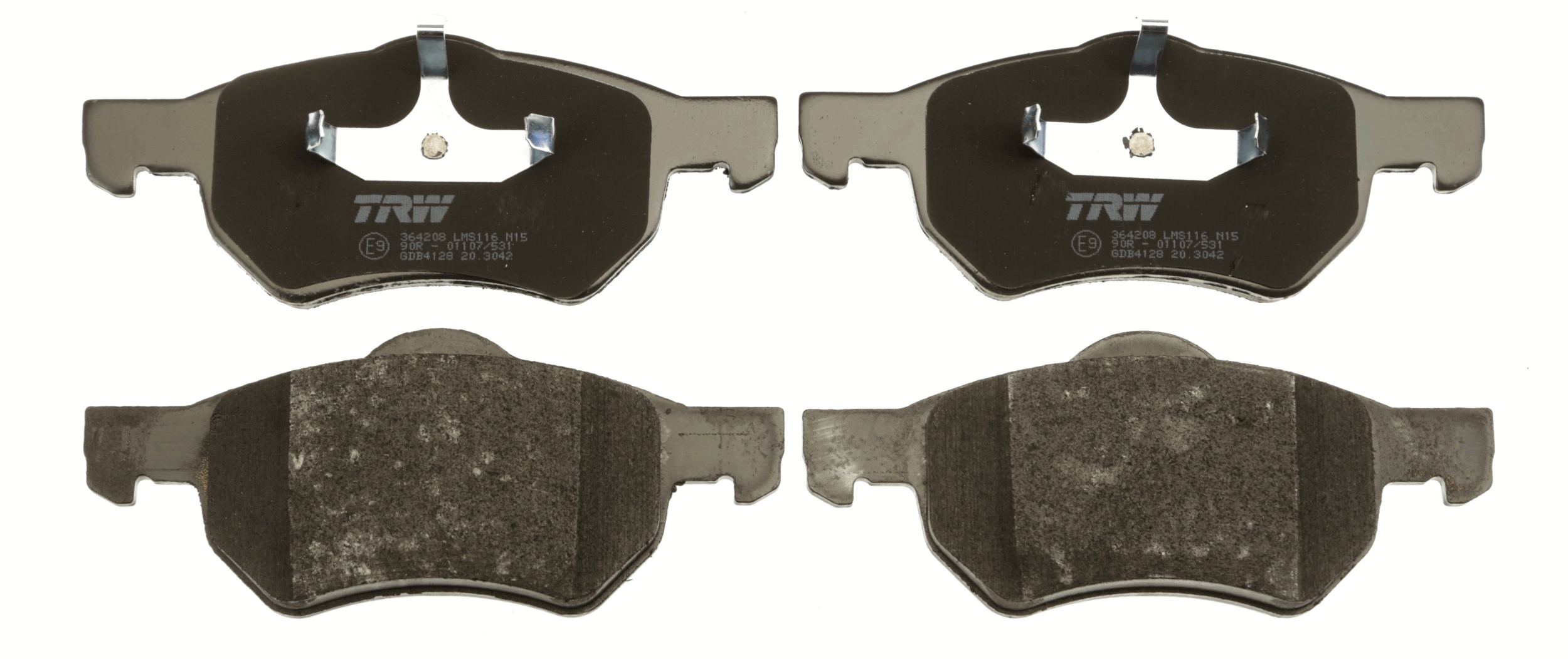 Brake Pad Set, disc brake - GDB4128 TRW