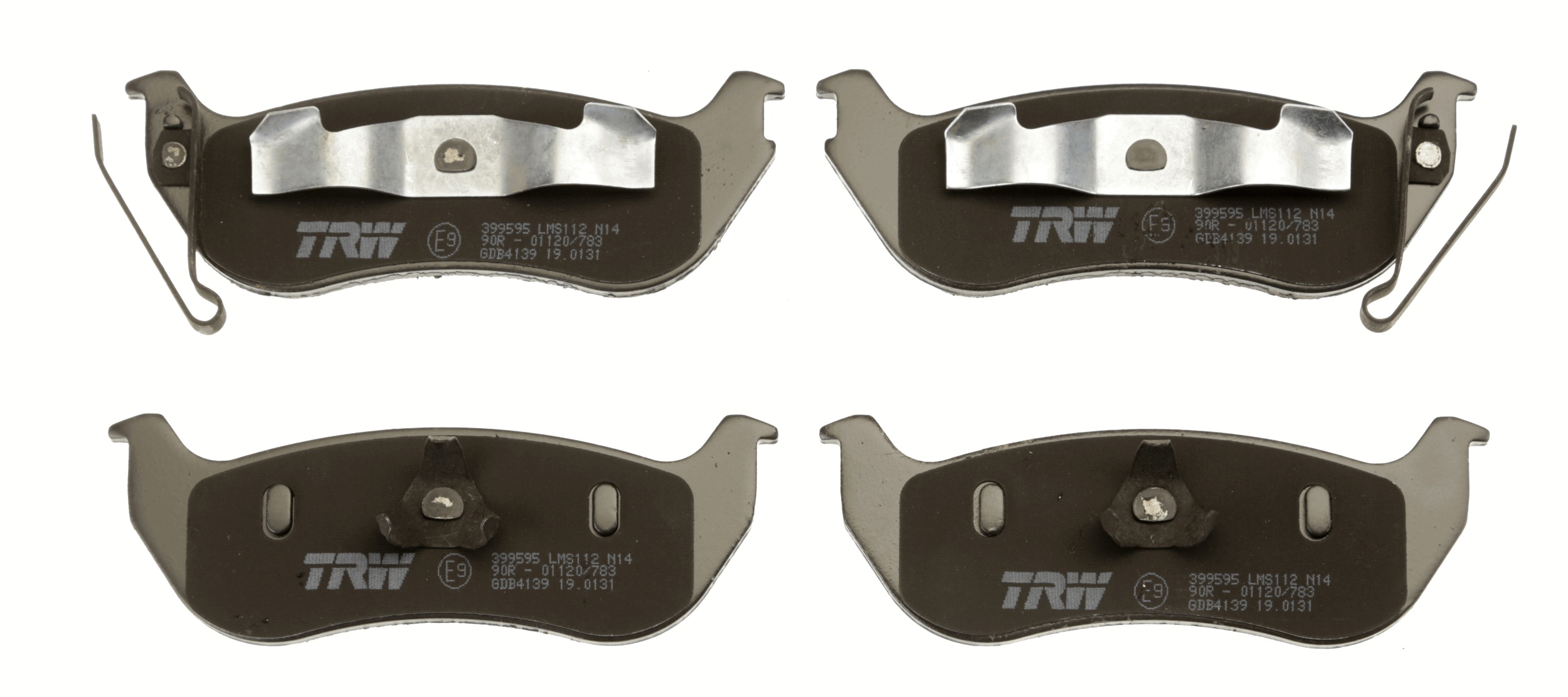 Brake Pad Set, disc brake - GDB4139 TRW