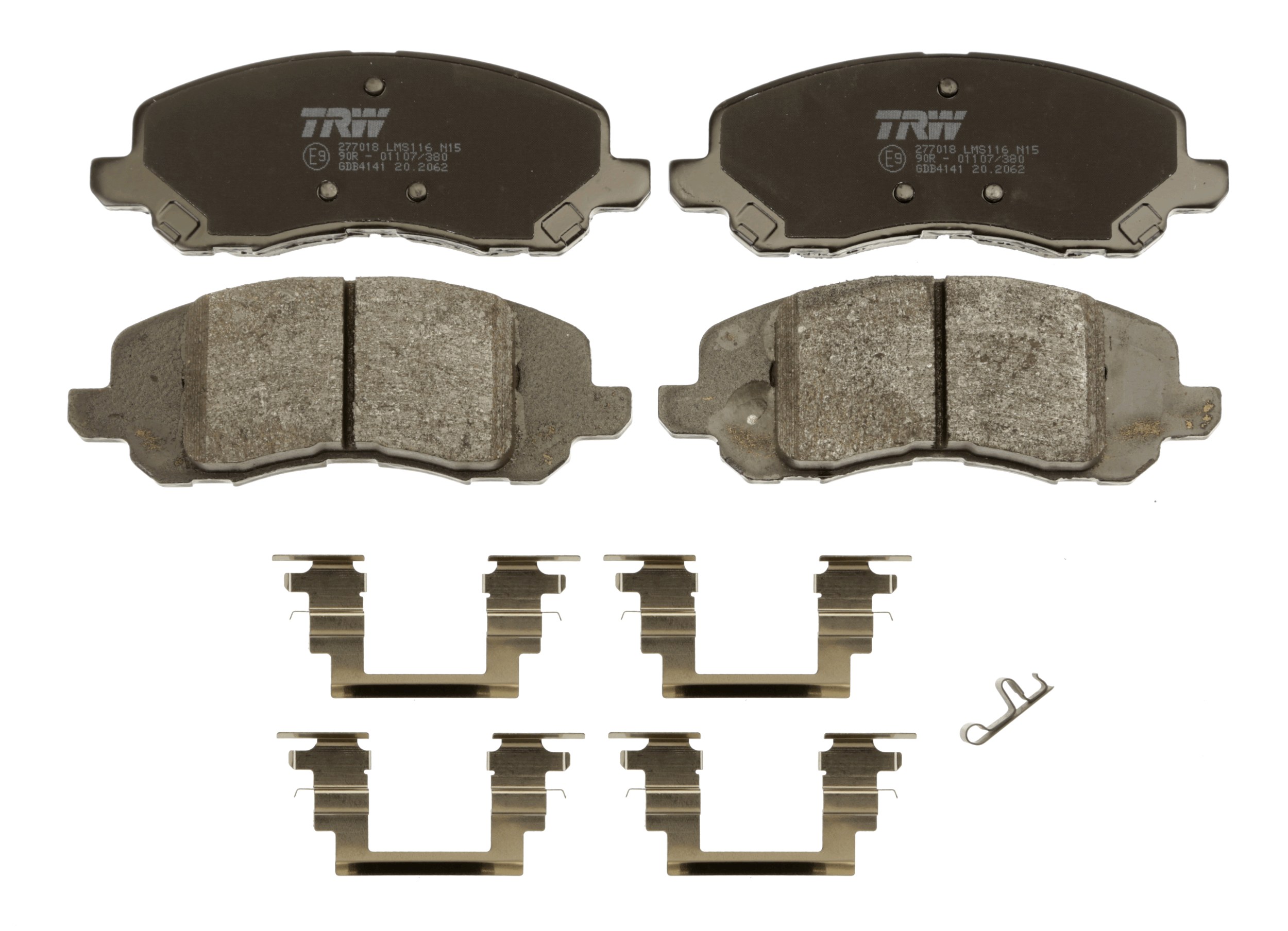 Brake Pad Set, disc brake - GDB4141 TRW