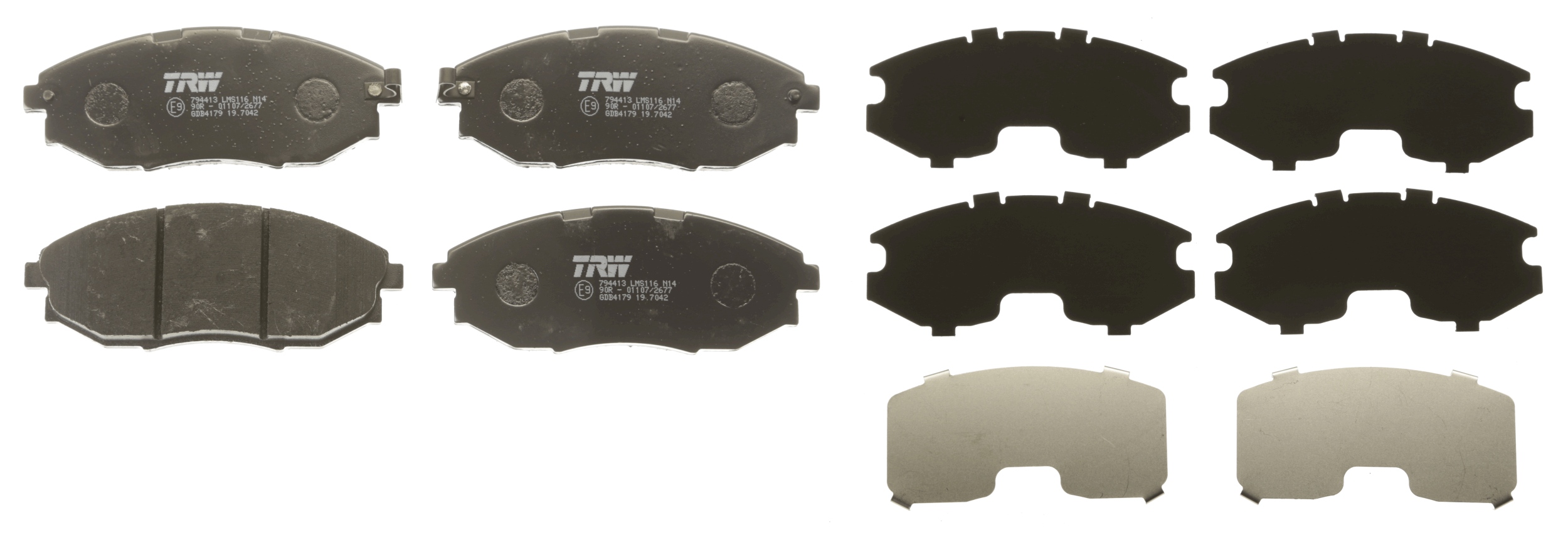 Kit pastiglie freno, Freno a disco - GDB4179 TRW