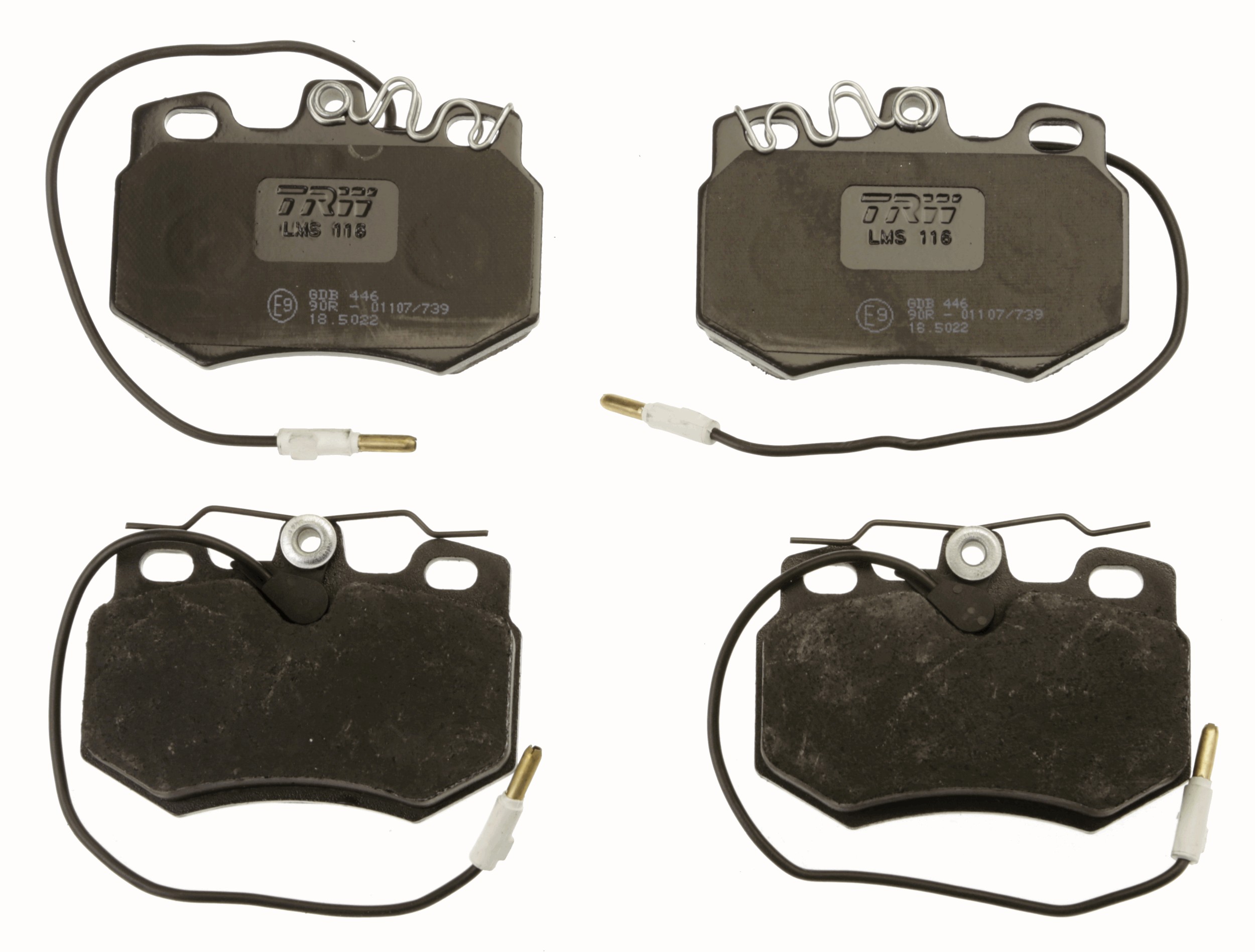 Brake Pad Set, disc brake - GDB446 TRW