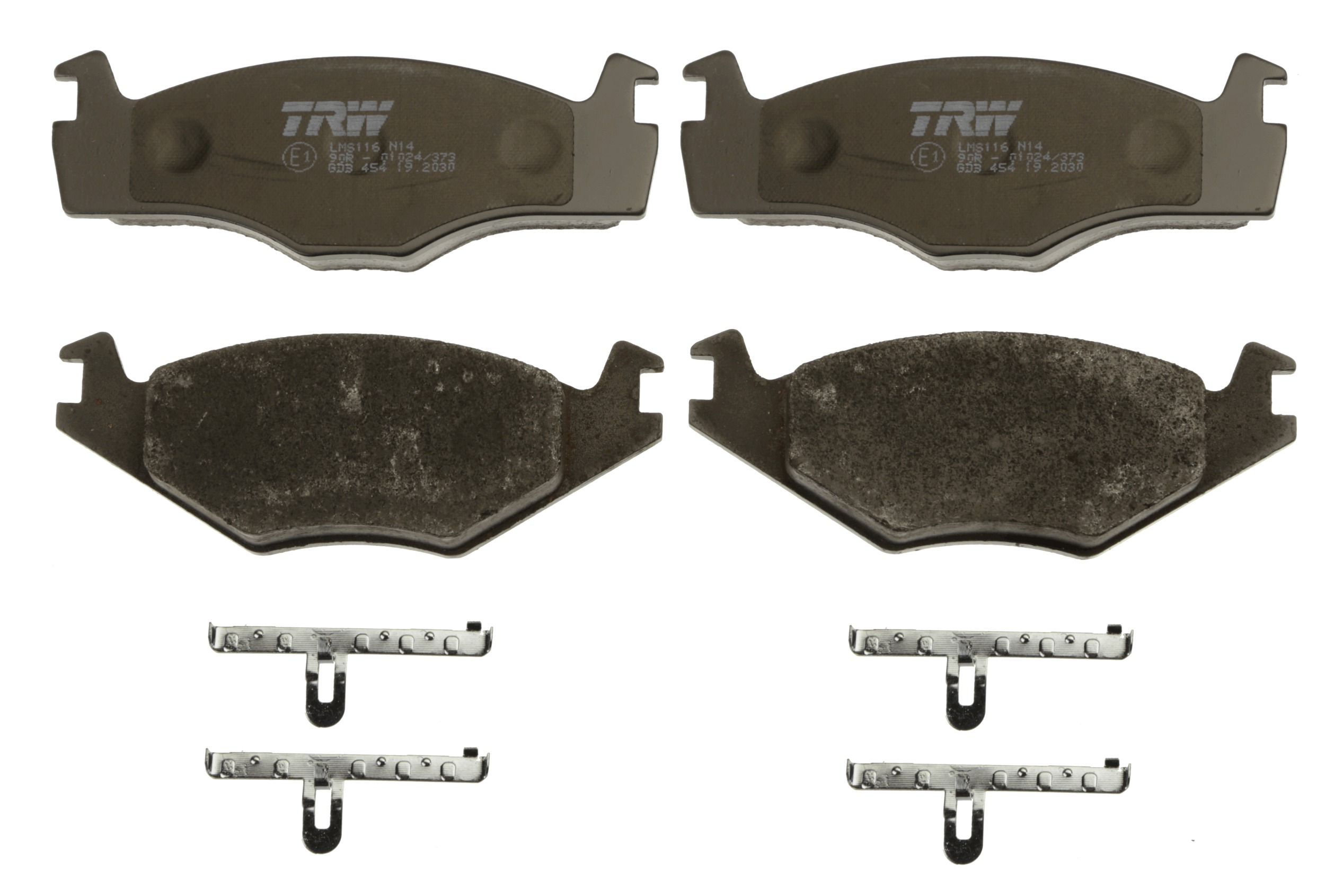 Brake Pad Set, disc brake - GDB454 TRW