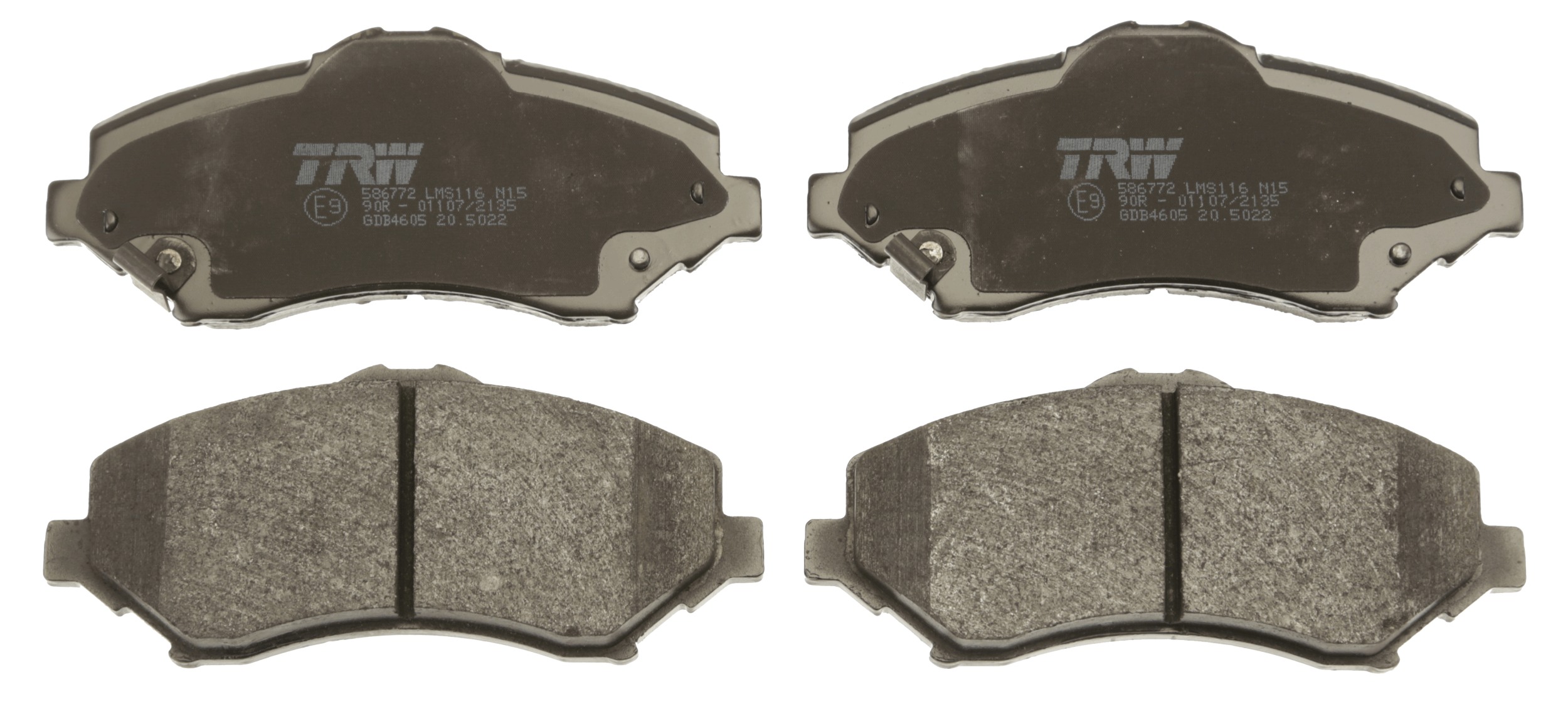 Brake Pad Set, disc brake - GDB4605 TRW