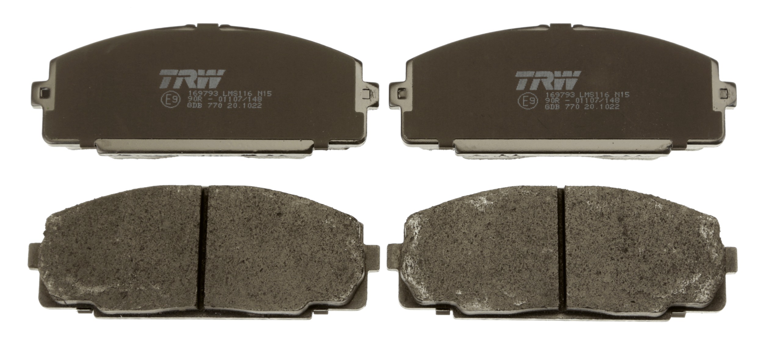 Brake Pad Set, disc brake - GDB770 TRW