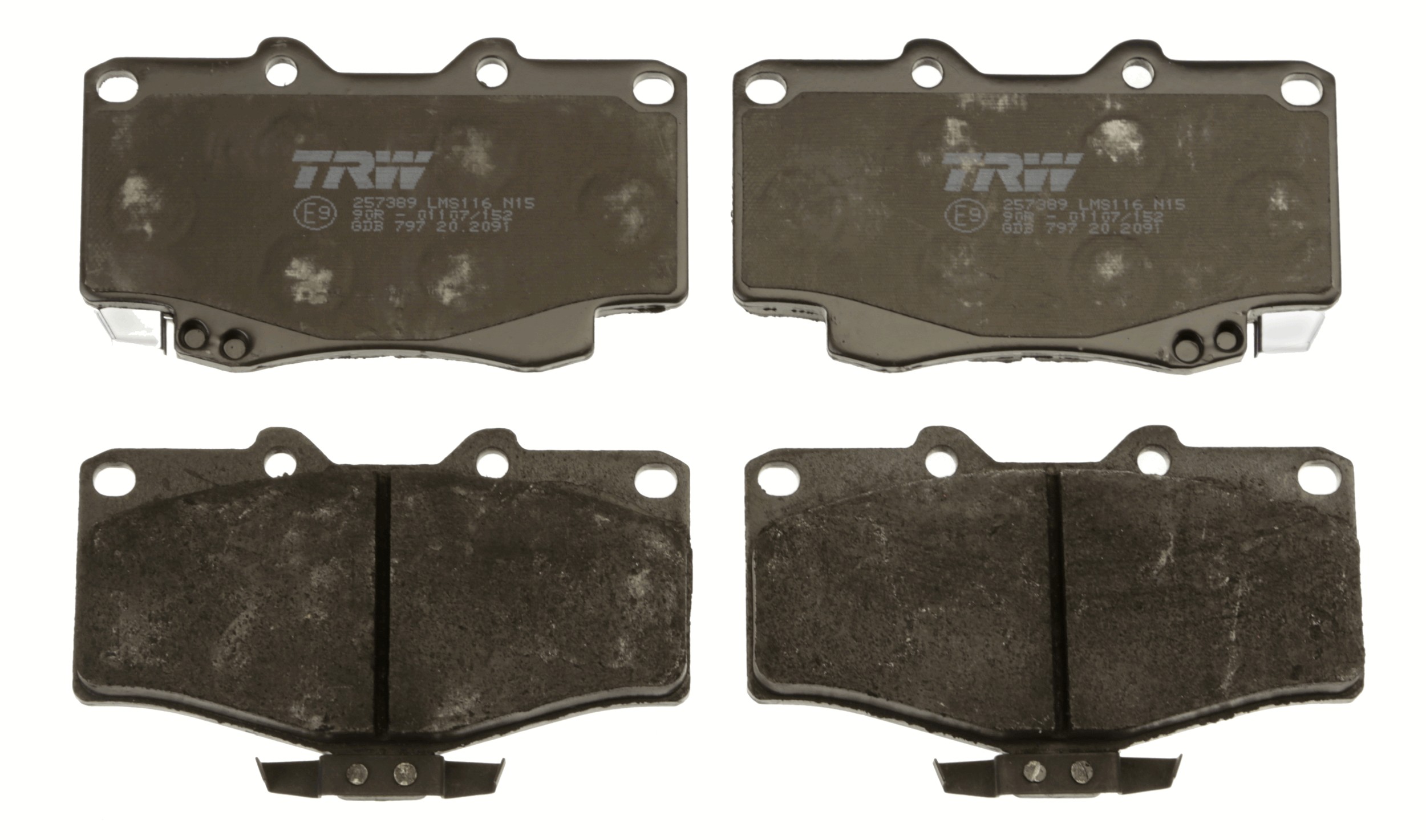Brake Pad Set, disc brake - GDB797 TRW