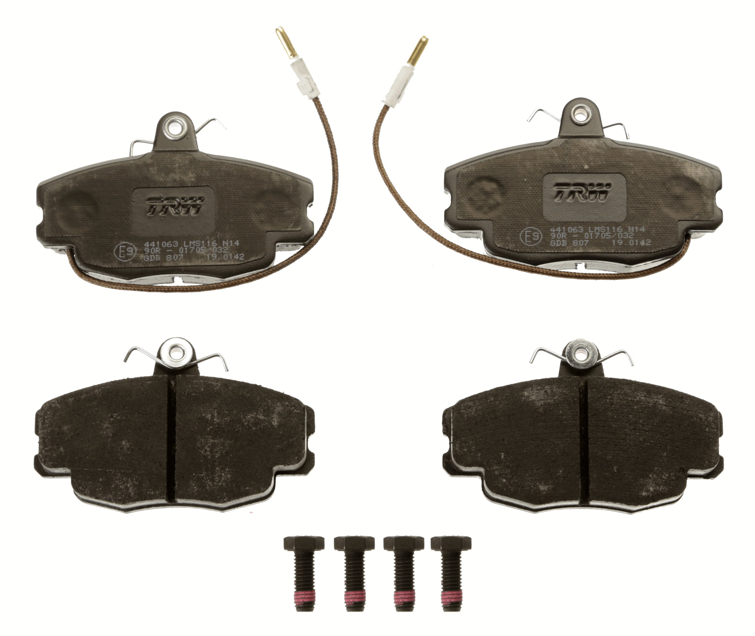 Brake Pad Set, disc brake - GDB807 TRW